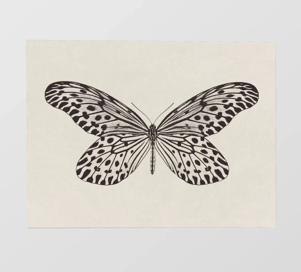 Butterfly Boho Sketch no. 1 telo in pvc da apoloprints