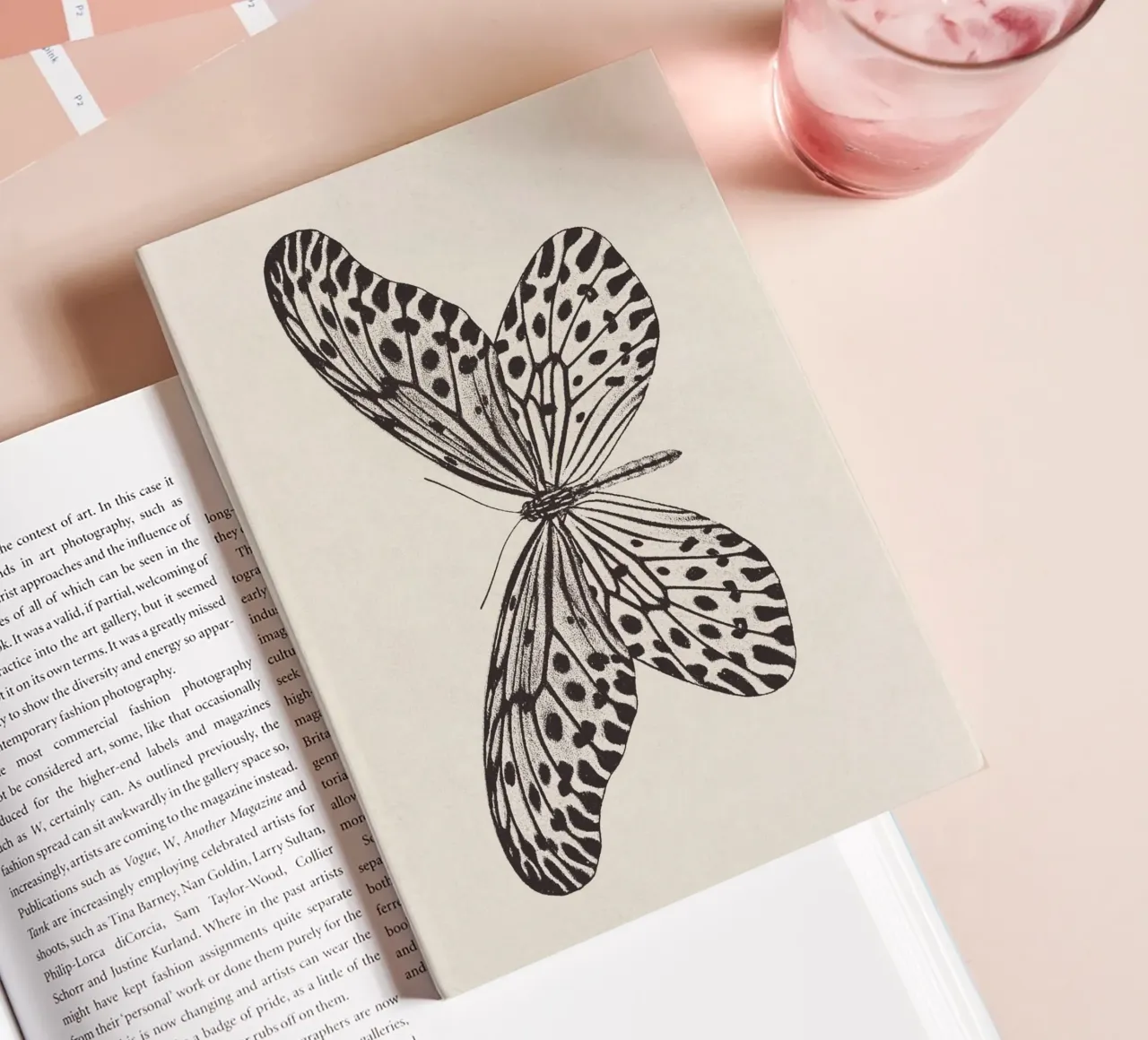 Butterfly Boho Sketch no. 1 notebook by apoloprints