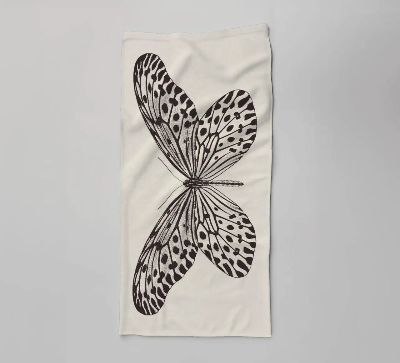 Butterfly Boho Sketch no. 1 asciugamano da bagno da apoloprints