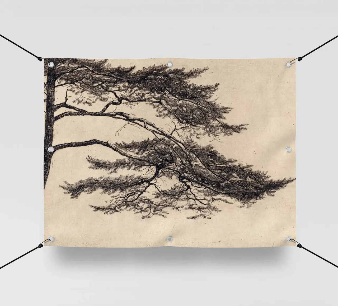 Pine Tree Branch no. 1 telo in pvc da apoloprints