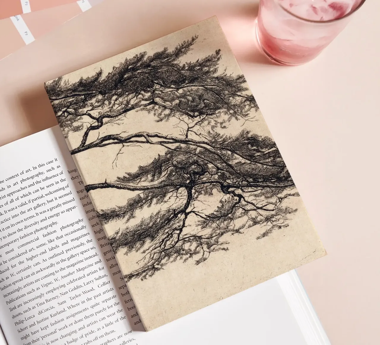 Pine Tree Branch no. 1 notebook by apoloprints
