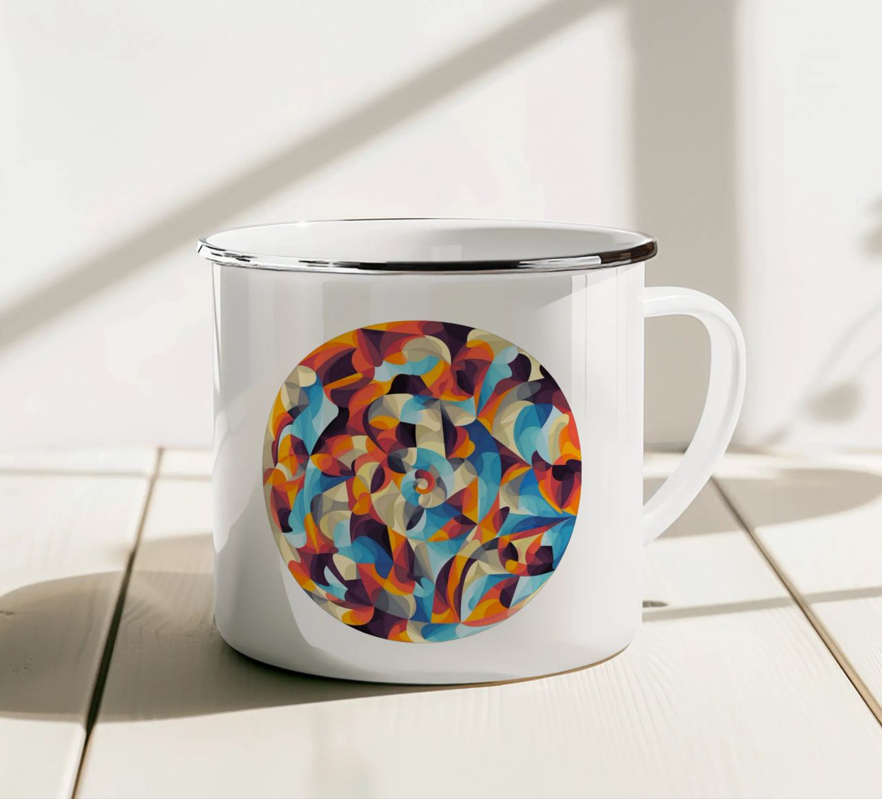 Potenza del colore tazza in smalto da lovely lines
