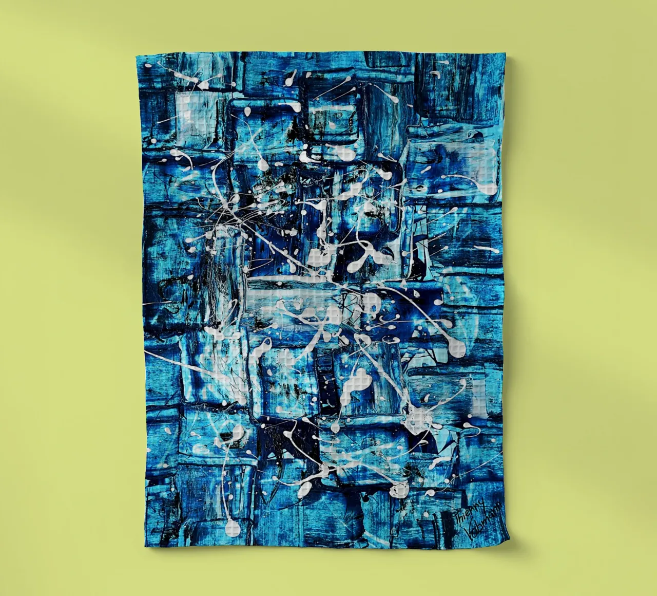 IDEAL GIFT 90 canovaccio da cucina da Thierry Vobmann Abstract painting
