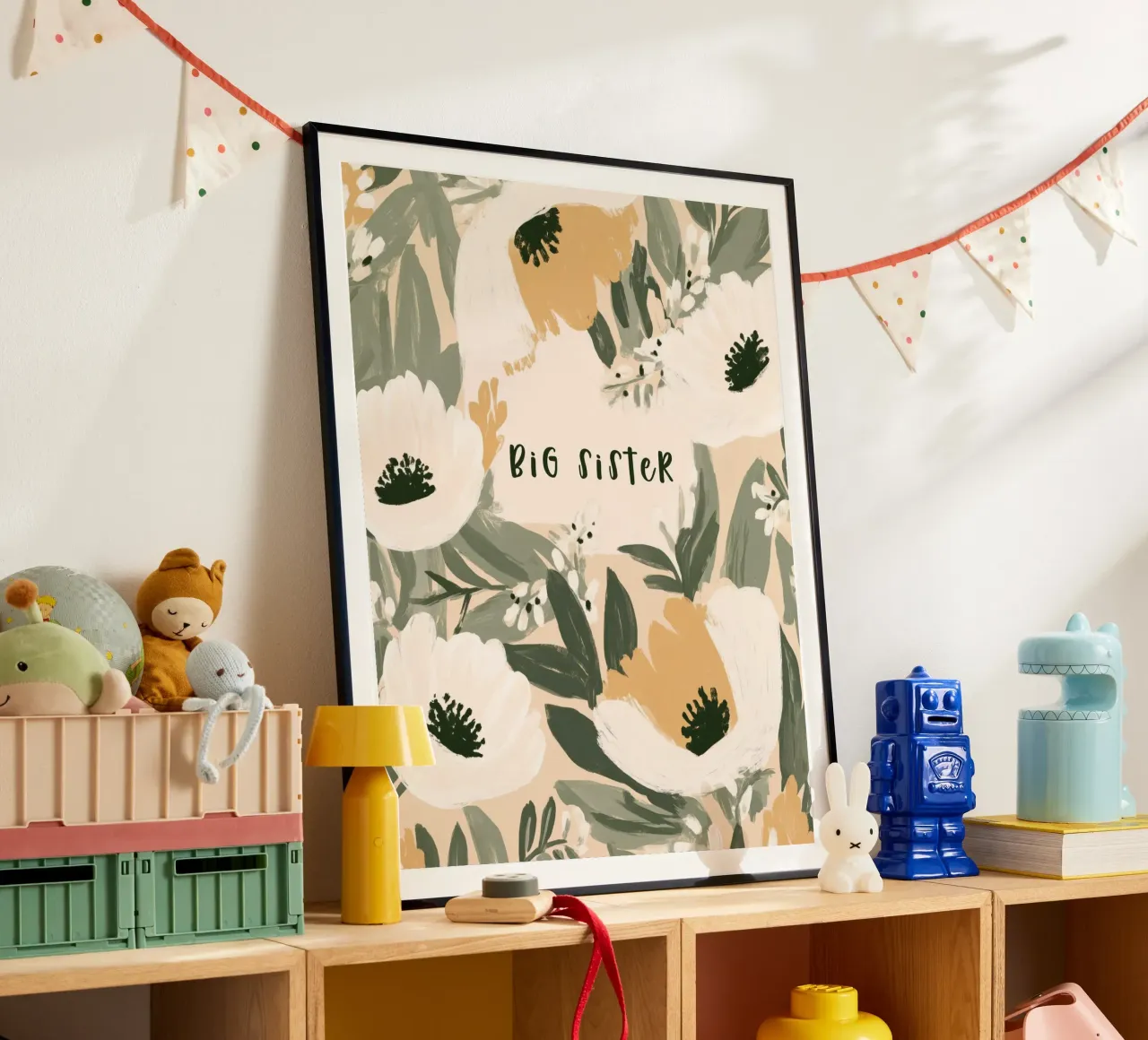 Big Sister No 2 poster con telaio in plastica da treechild