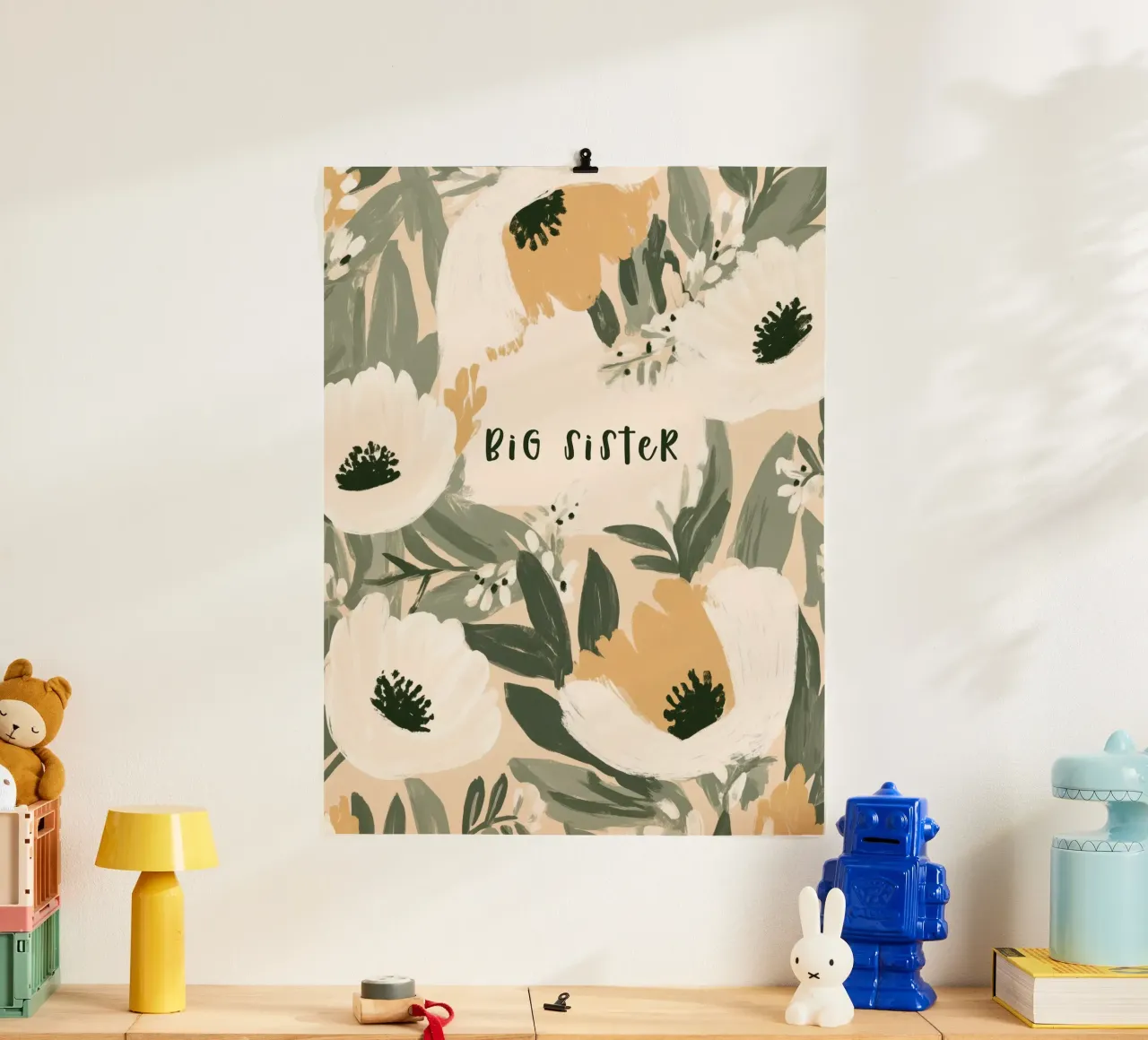 Big Sister No 2 poster con telaio in plastica da treechild