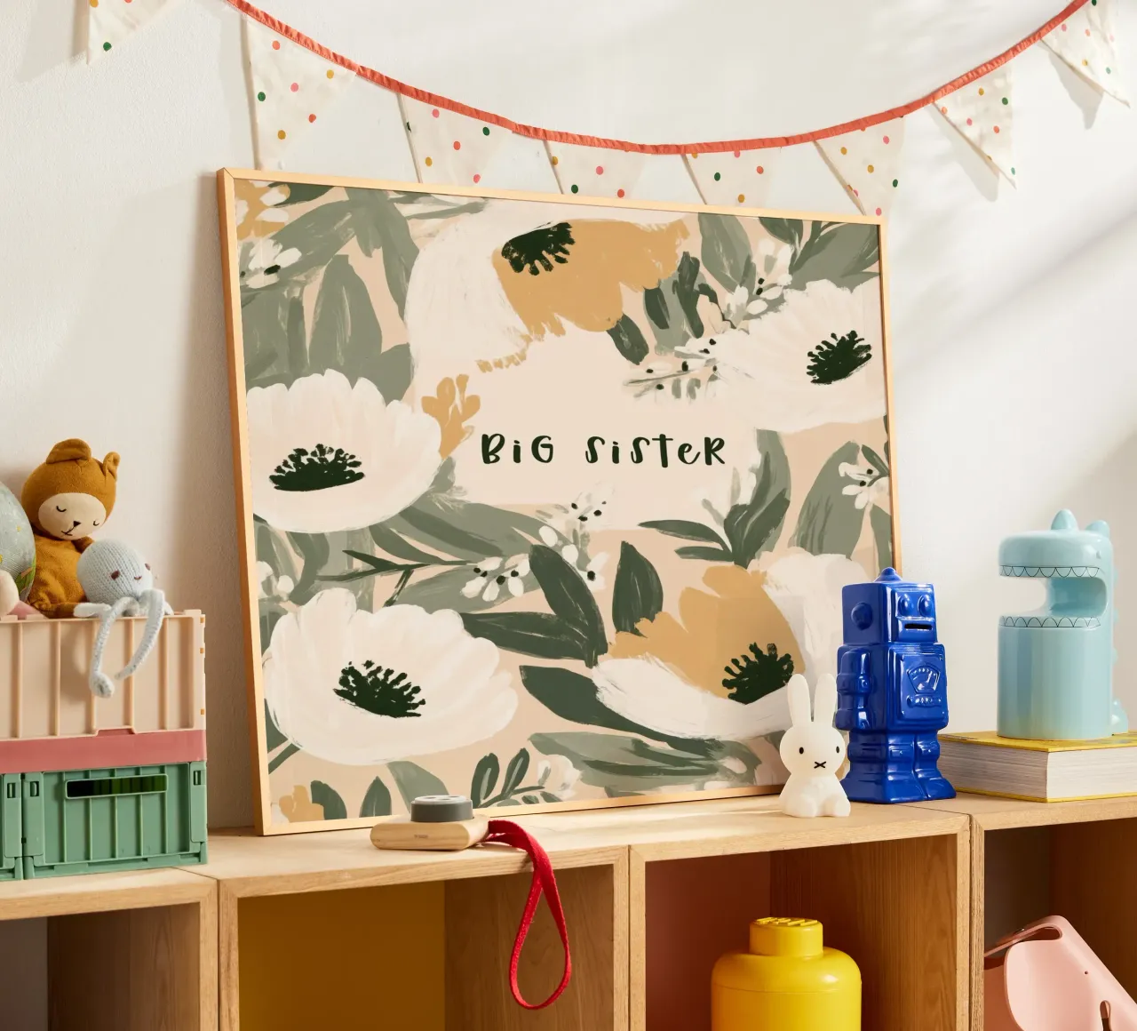 Big Sister No 2 poster con telaio in plastica da treechild