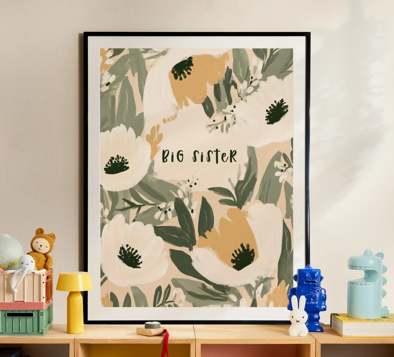 Big Sister No 2 poster con telaio in plastica da treechild