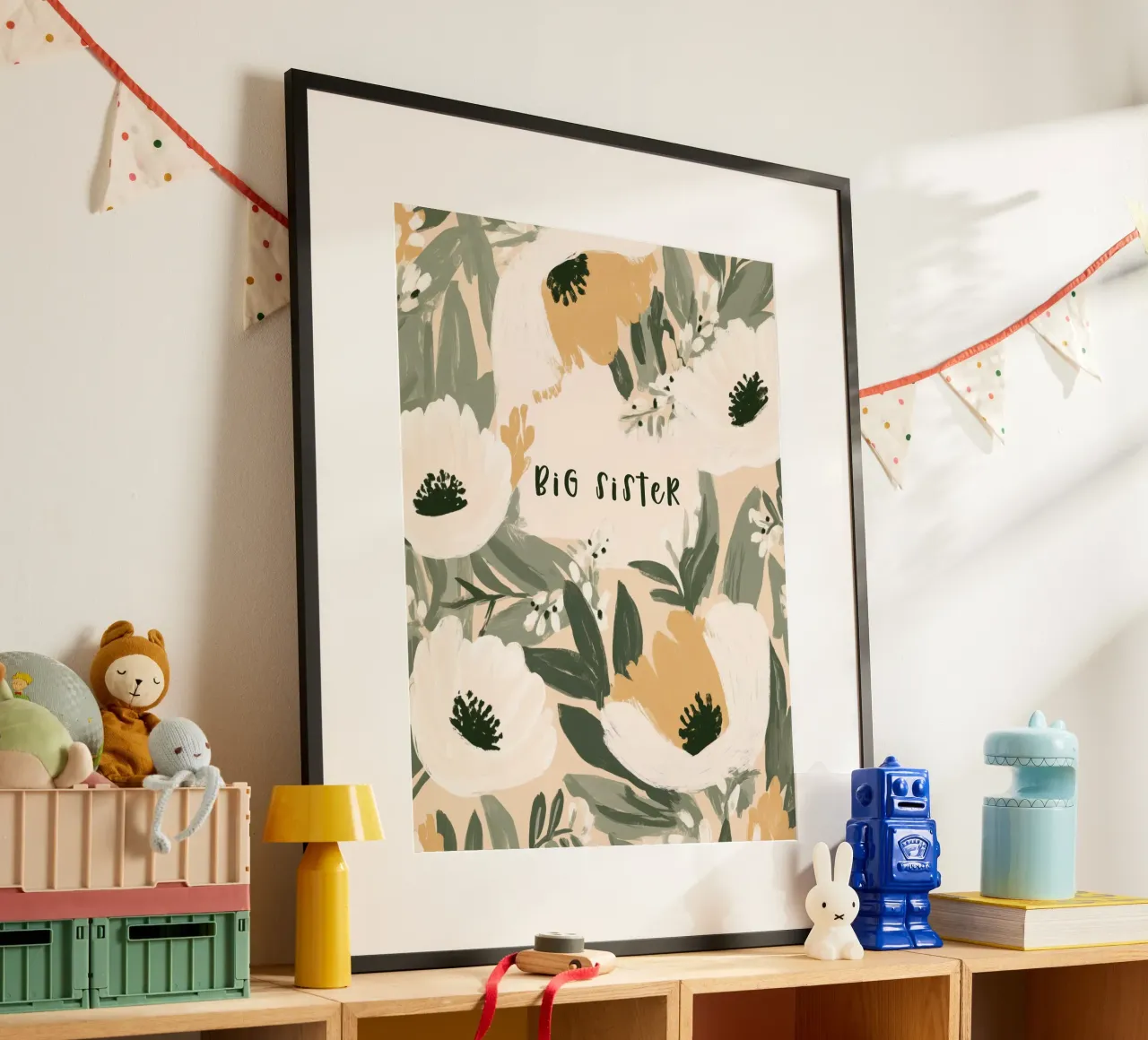 Big Sister No 2 poster con telaio in plastica da treechild