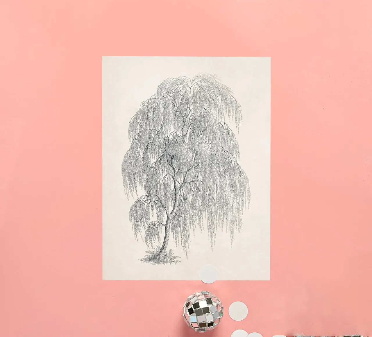 Willow Tree Sketch no. 1 adesivo da apoloprints