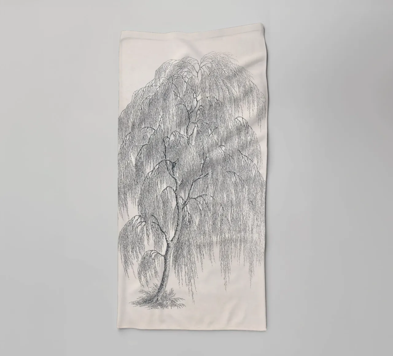 Willow Tree Sketch no. 1 asciugamano da bagno da apoloprints