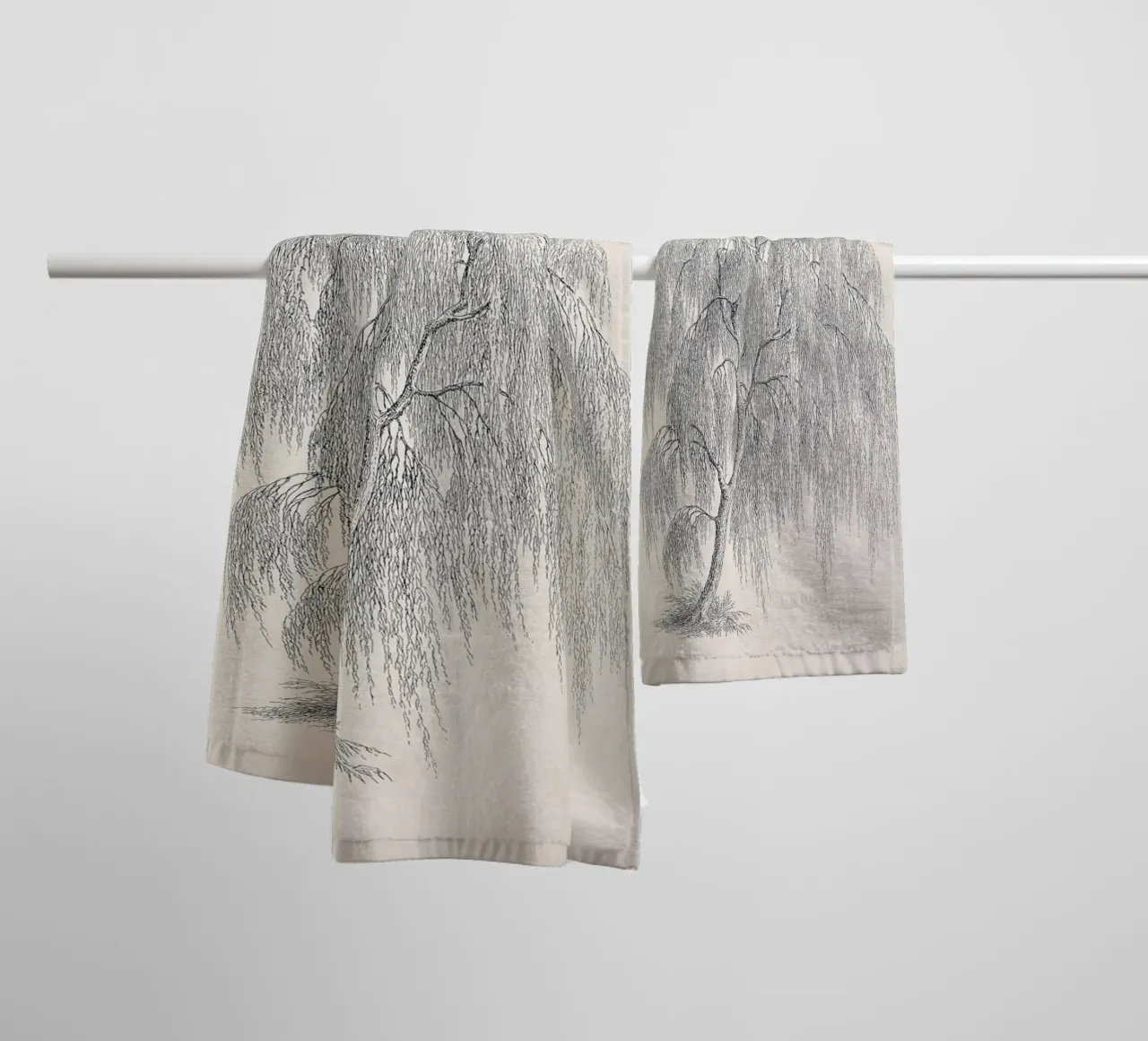 Willow Tree Sketch no. 1 asciugamano da bagno da apoloprints