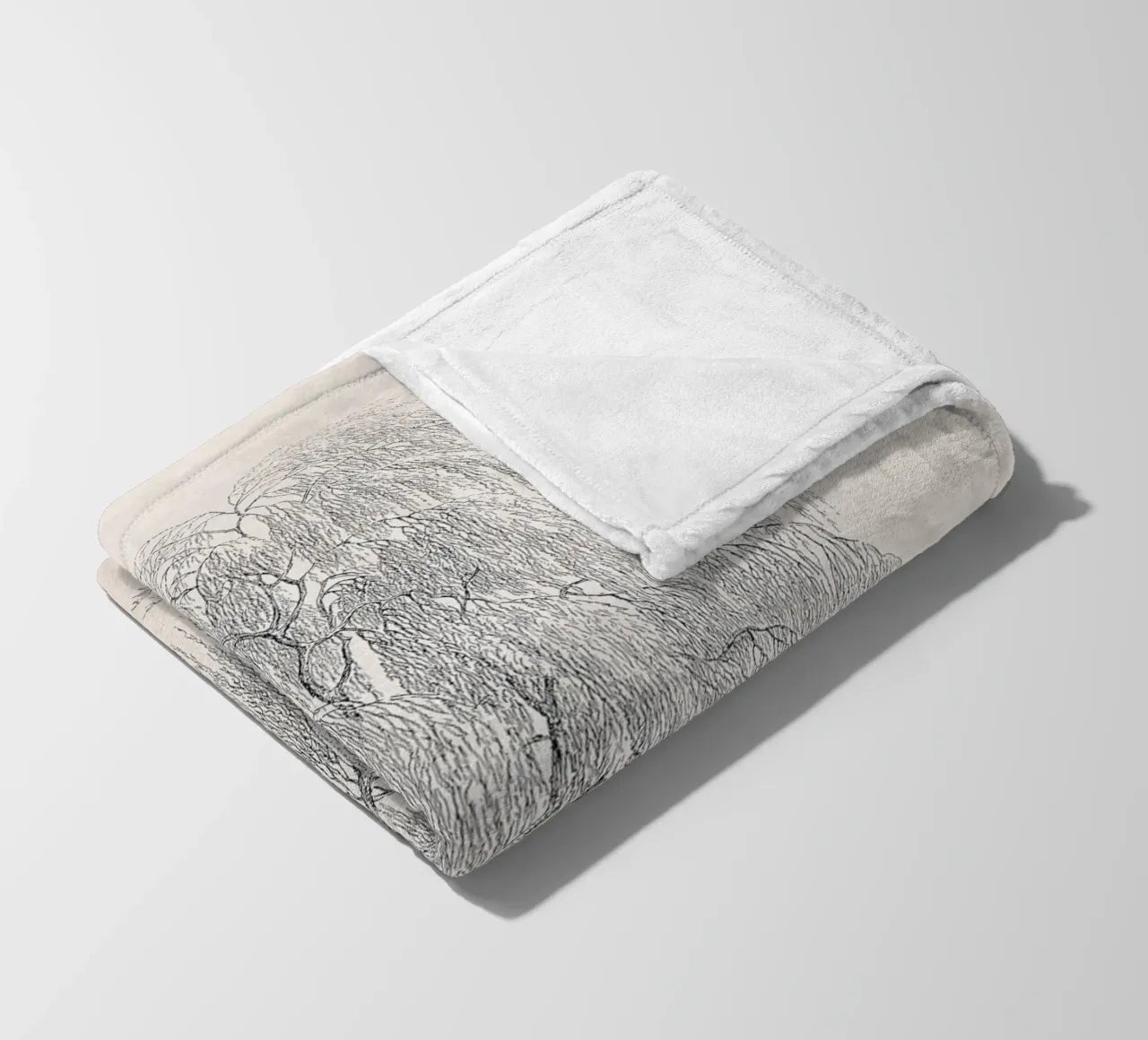 Willow Tree Sketch no. 1 coperta in pile da apoloprints