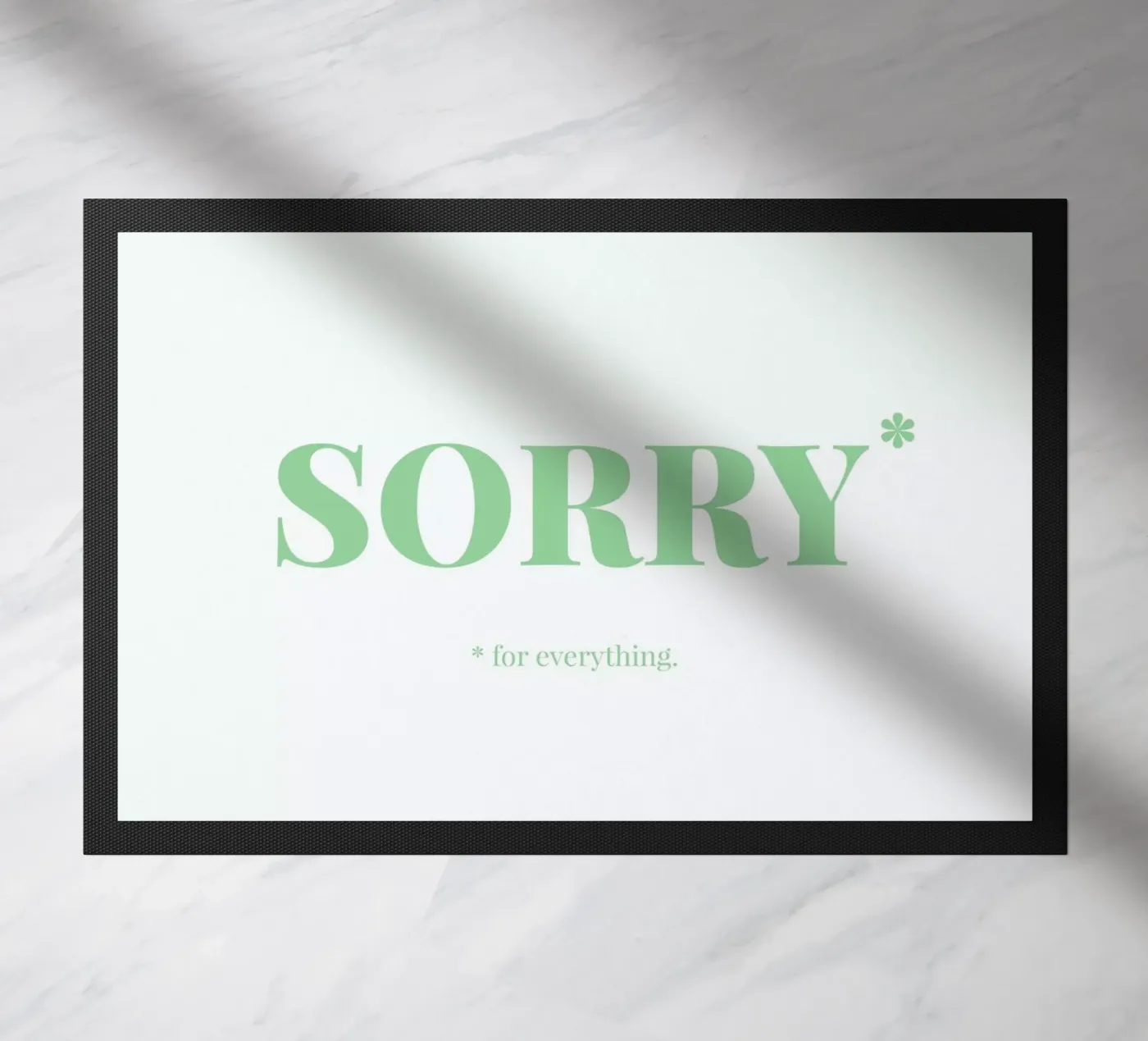 Sorry Fußmatte von Chris Wharton