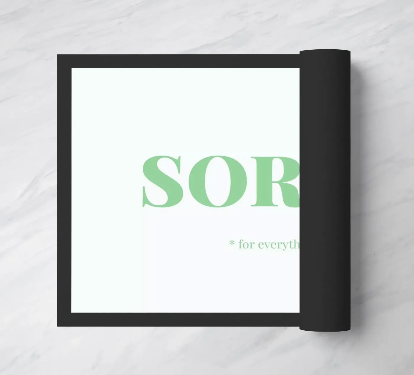 Sorry Fußmatte von Chris Wharton