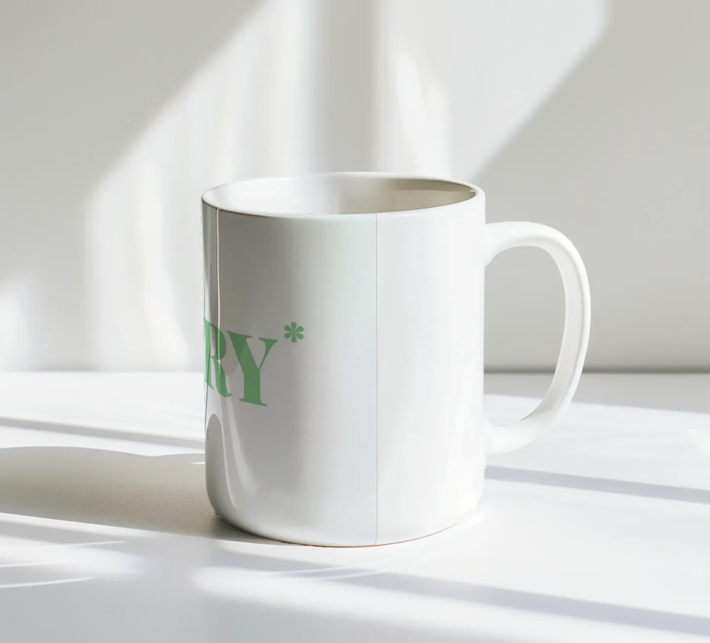 Sorry ceramic mug by Chris Wharton