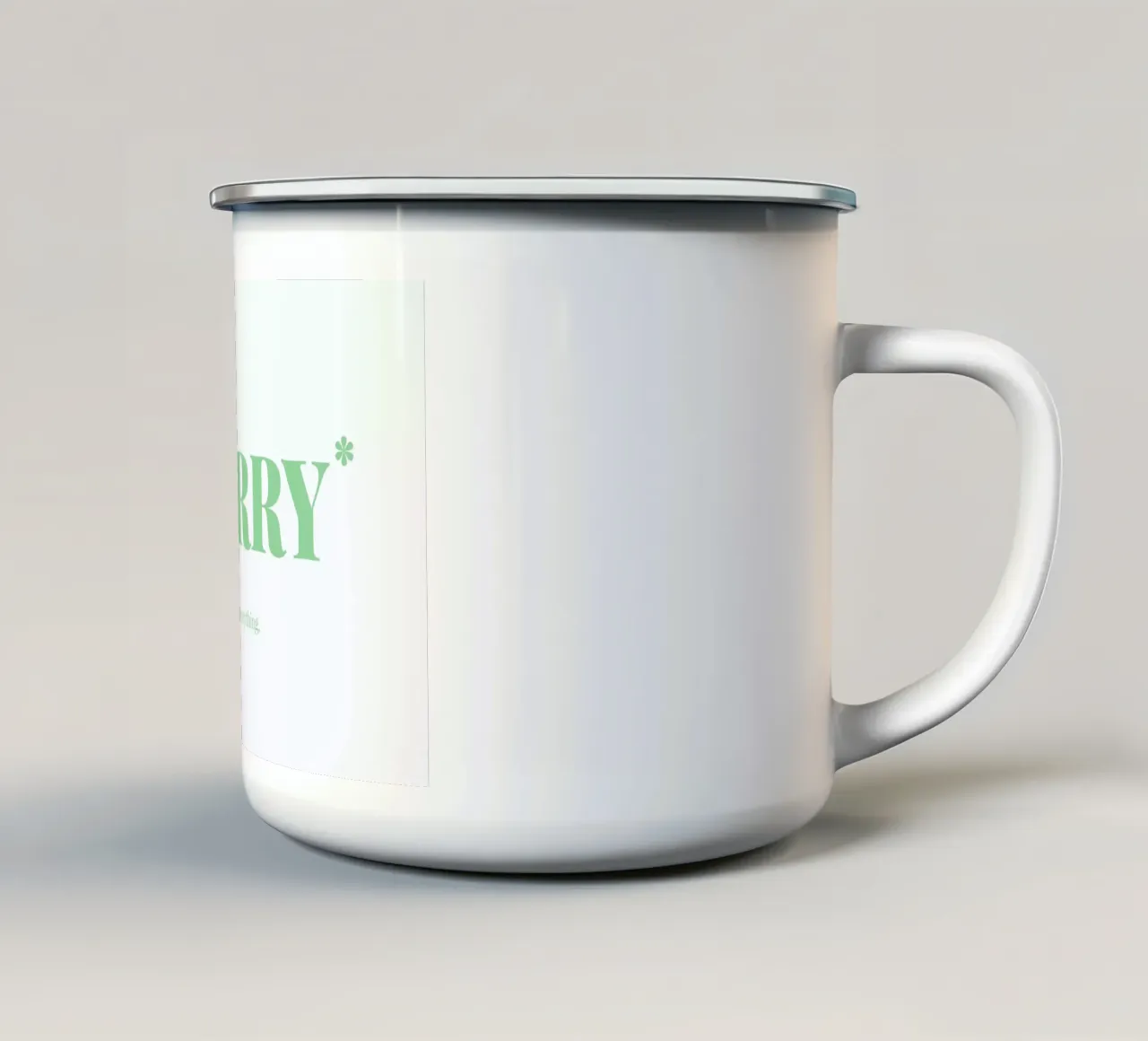 Sorry tazza in smalto da Chris Wharton