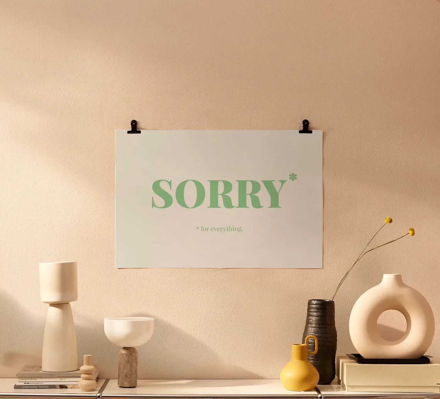 Sorry Poster von Chris Wharton
