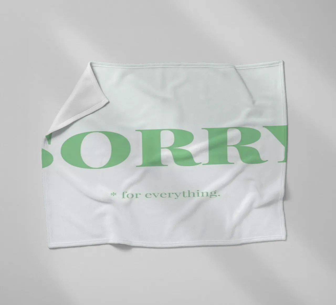 Sorry Fleecedecke von Chris Wharton