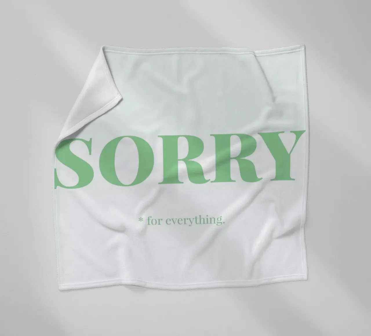 Sorry Fleecedecke von Chris Wharton