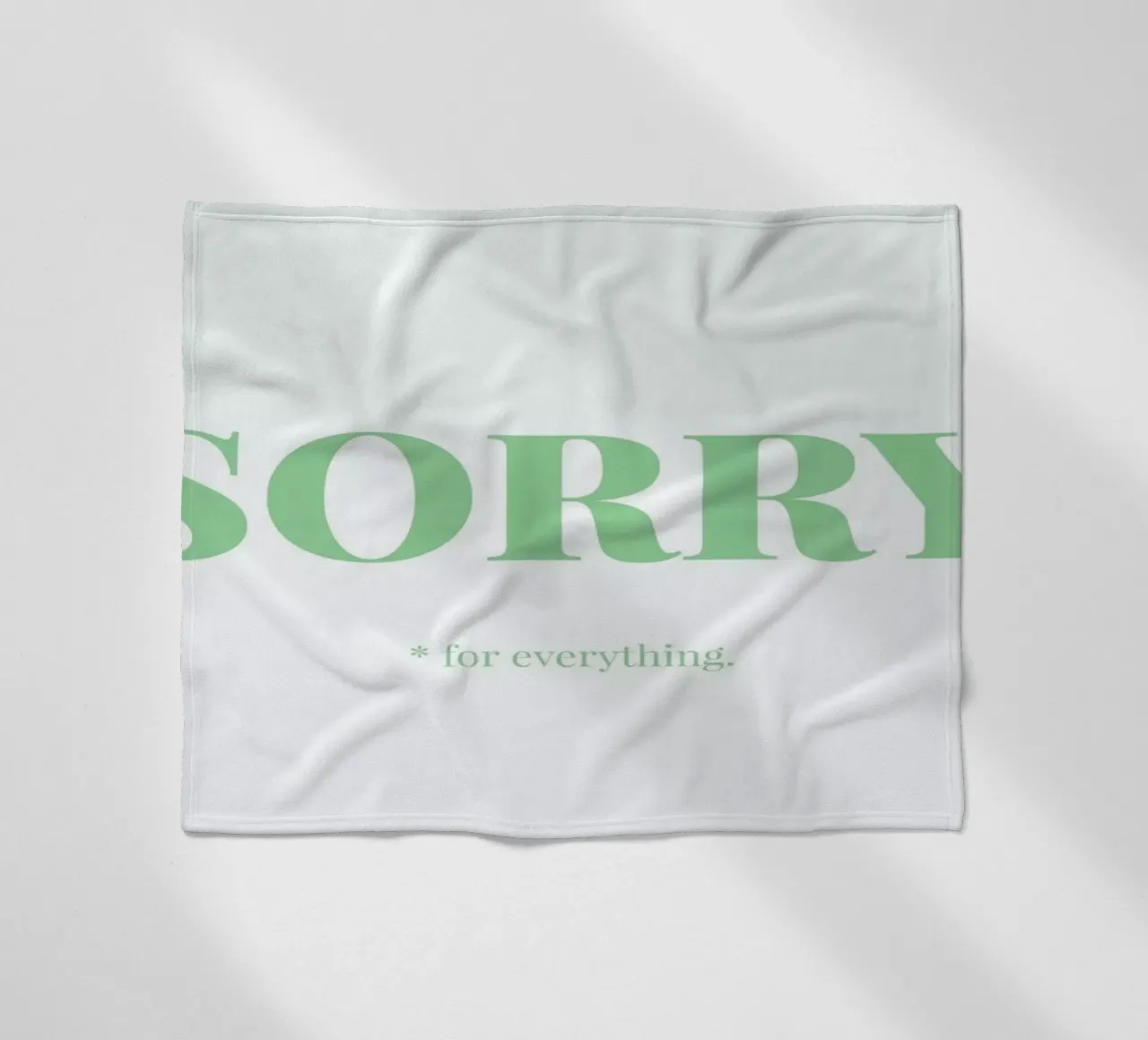 Sorry Fleecedecke von Chris Wharton