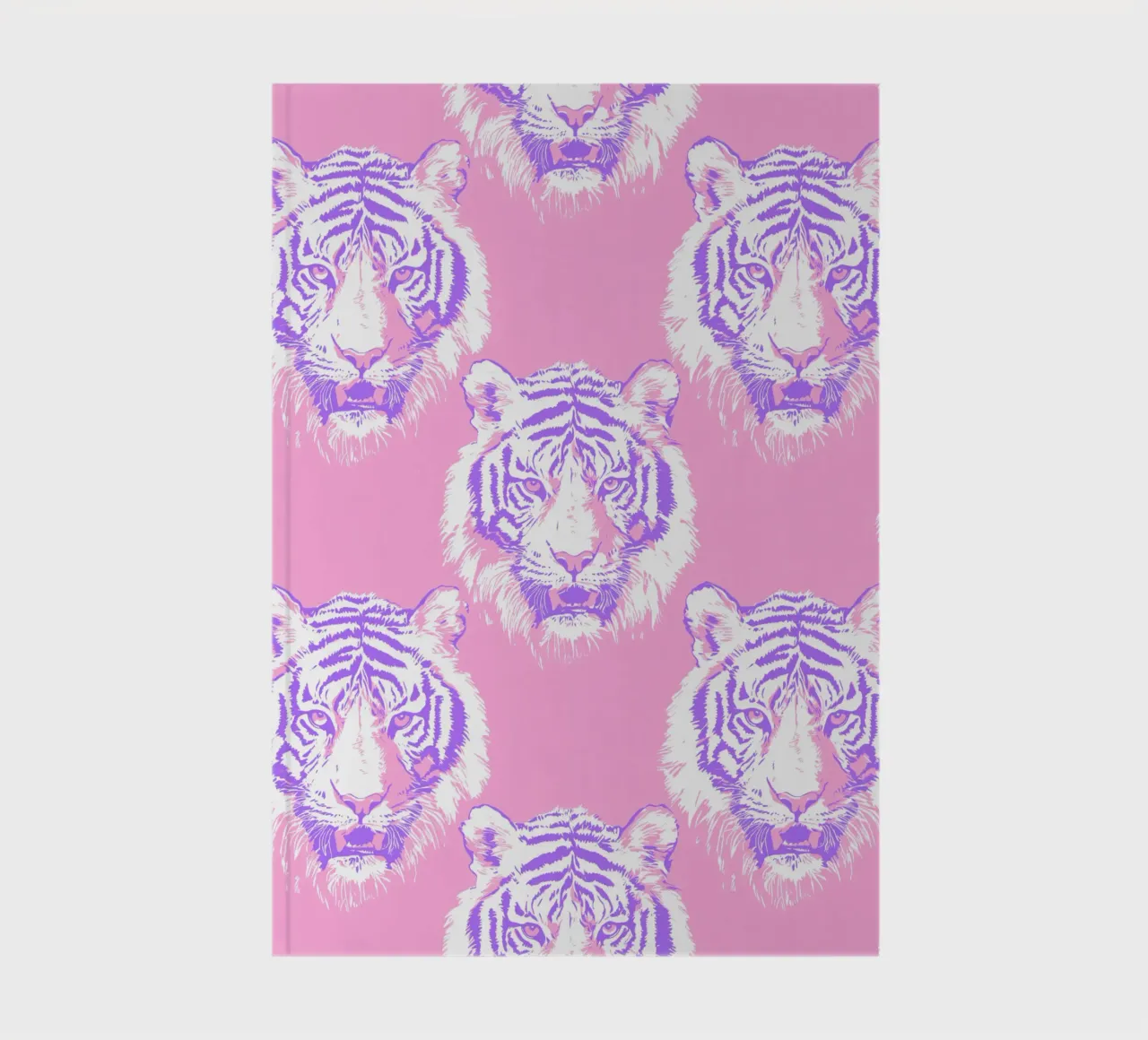 Bianco Tigre Rosa Ghepardo Rosa Leopardo Animale 90s Y2K Preppy diario da Gentle Echoes Art