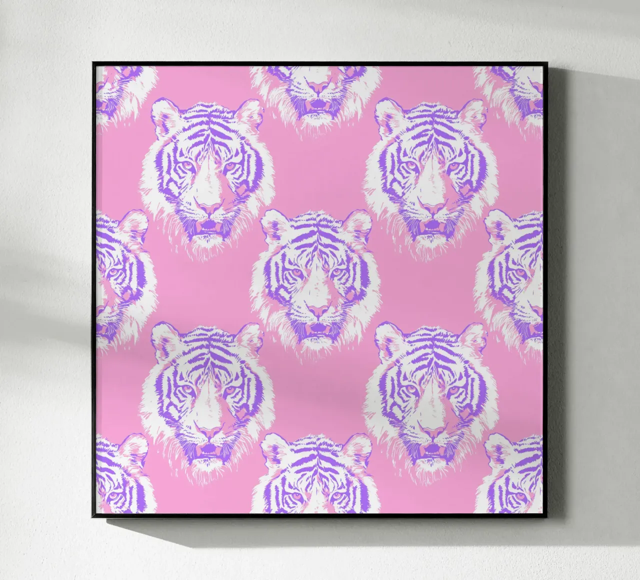 Bianco Tigre Rosa Ghepardo Rosa Leopardo Animale 90s Y2K Preppy plexiglass da Gentle Echoes Art