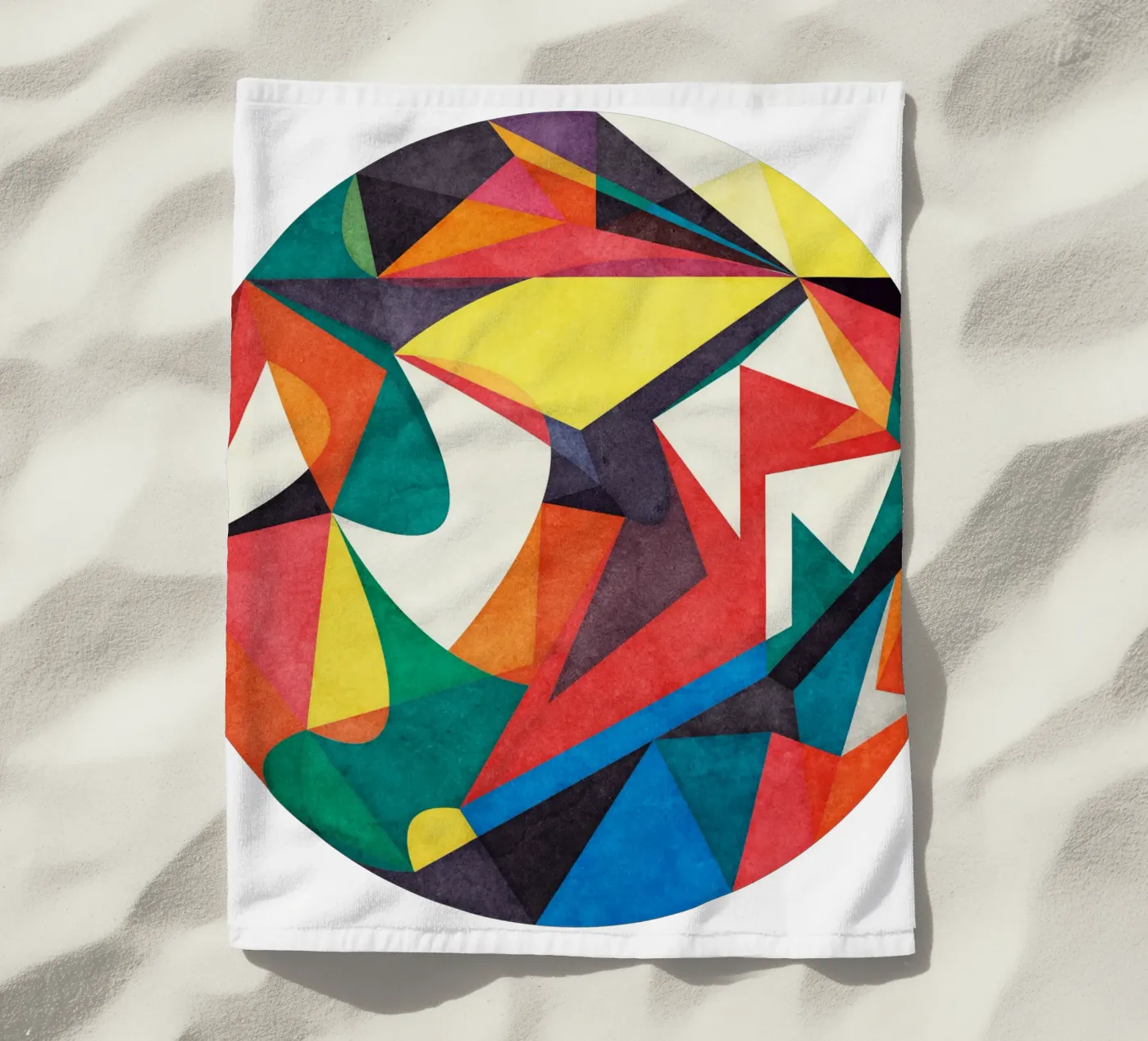 Truly beach towel by Abstract Joy