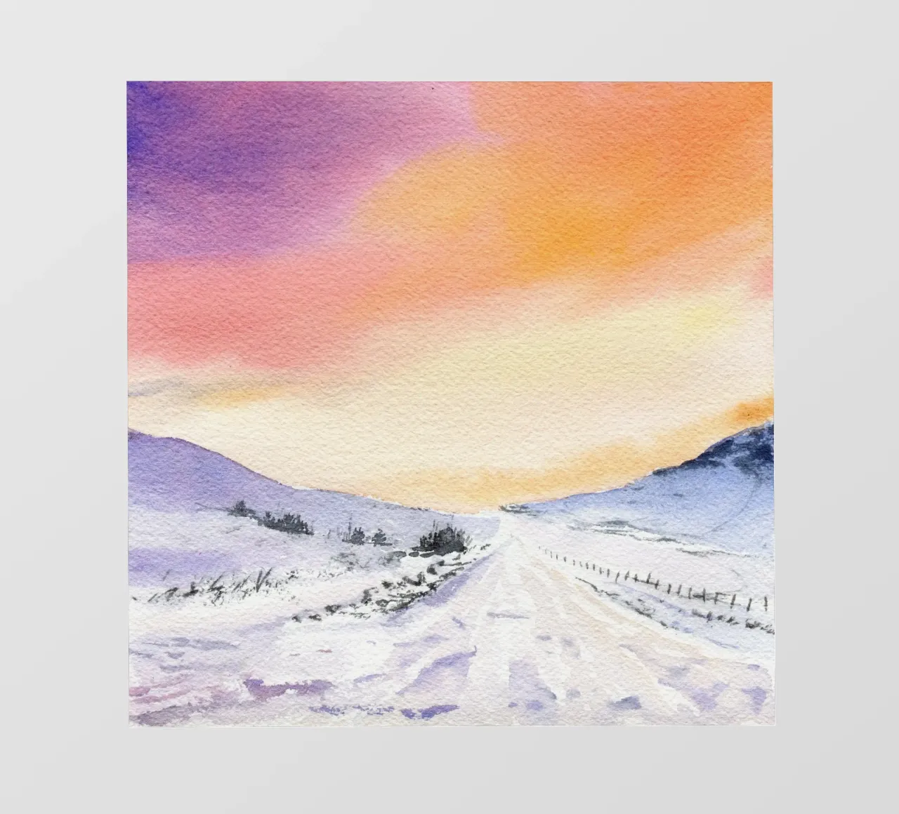 Winterabend carta da parati fotografica da youdesignme