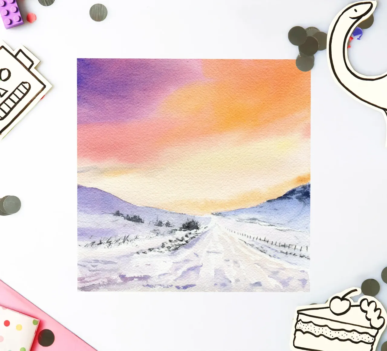 Winterabend sticker by youdesignme