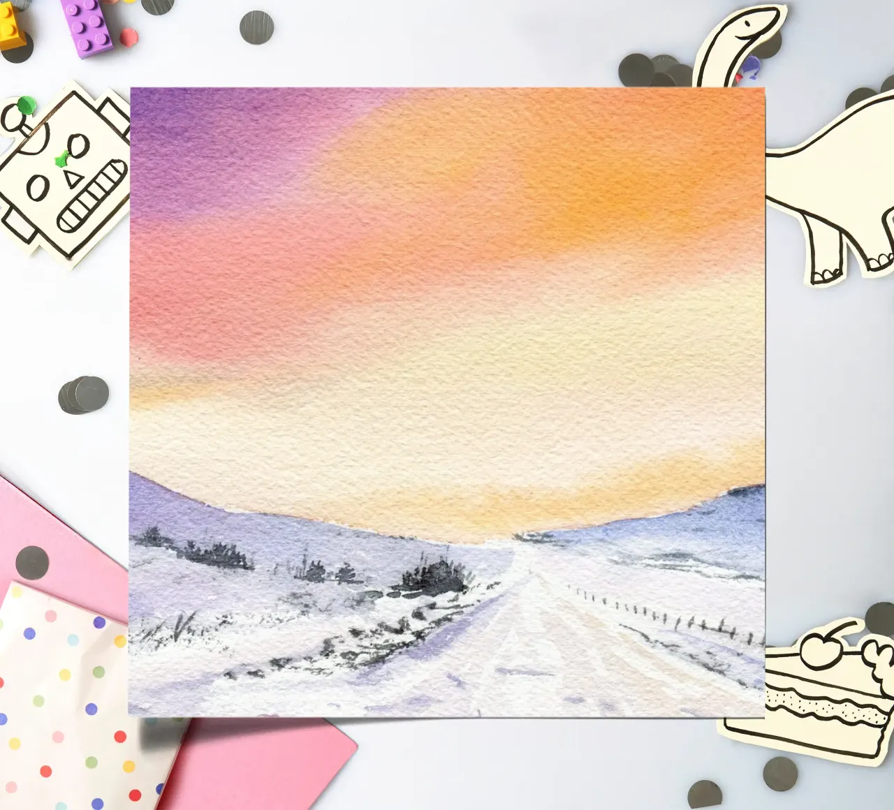 Winterabend sticker sheet by youdesignme