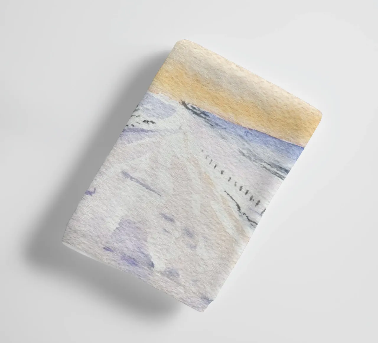 Winterabend badhanddoek van youdesignme