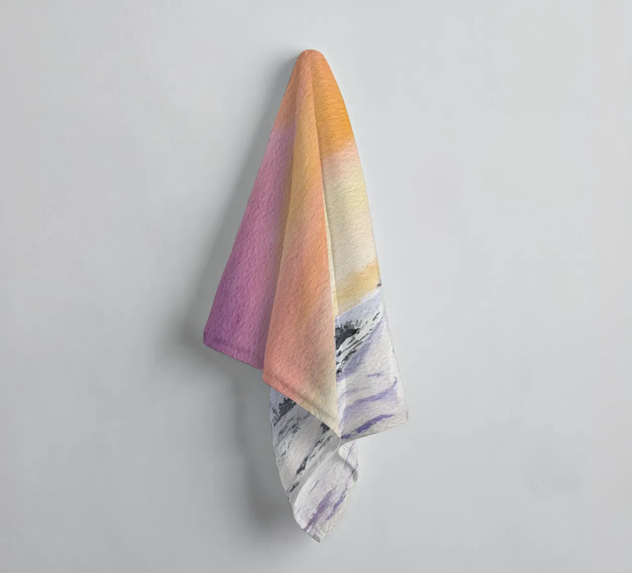 Winterabend badhanddoek van youdesignme