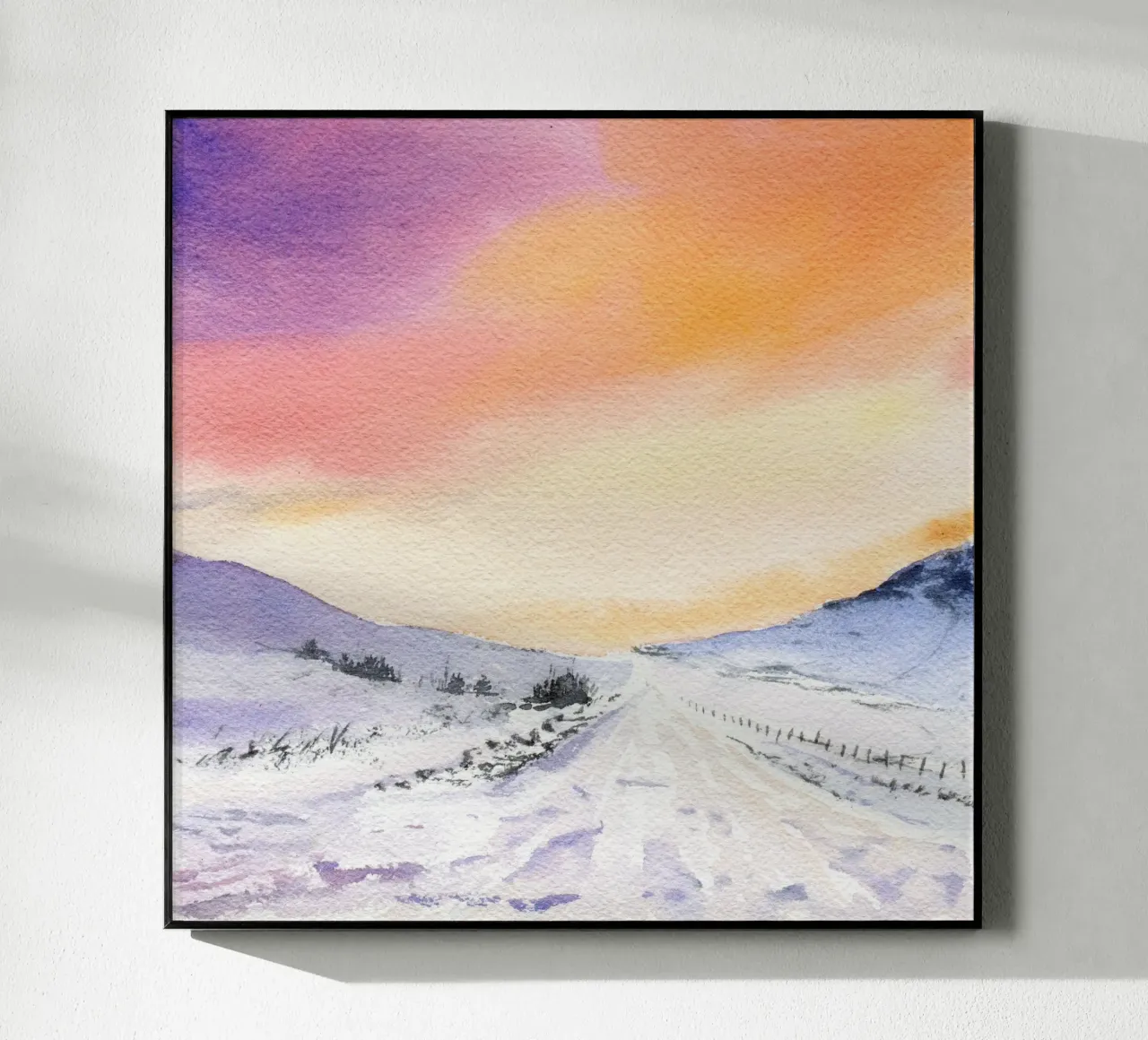 Winterabend acryl van youdesignme