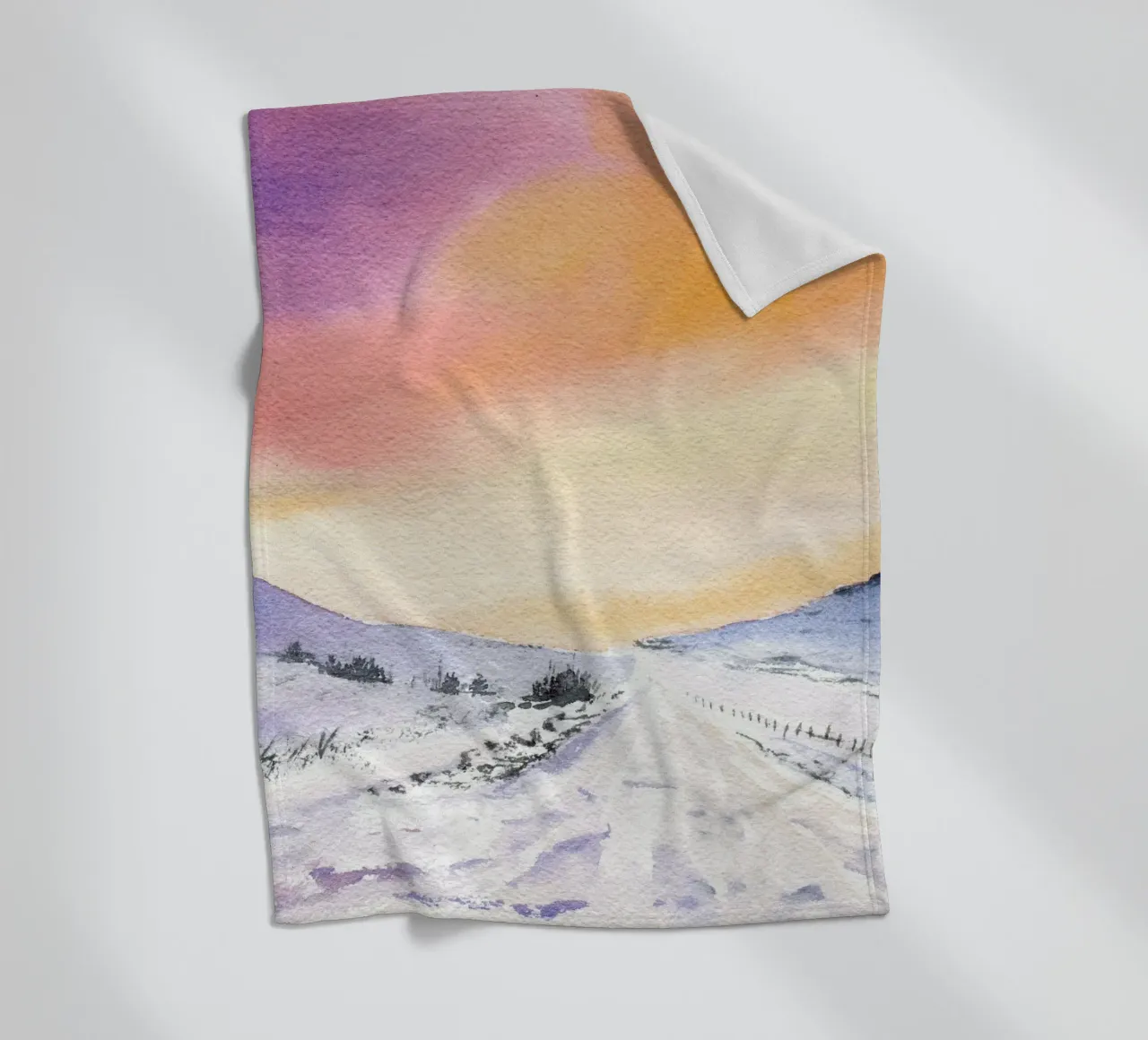 Winterabend Fleecedecke von youdesignme