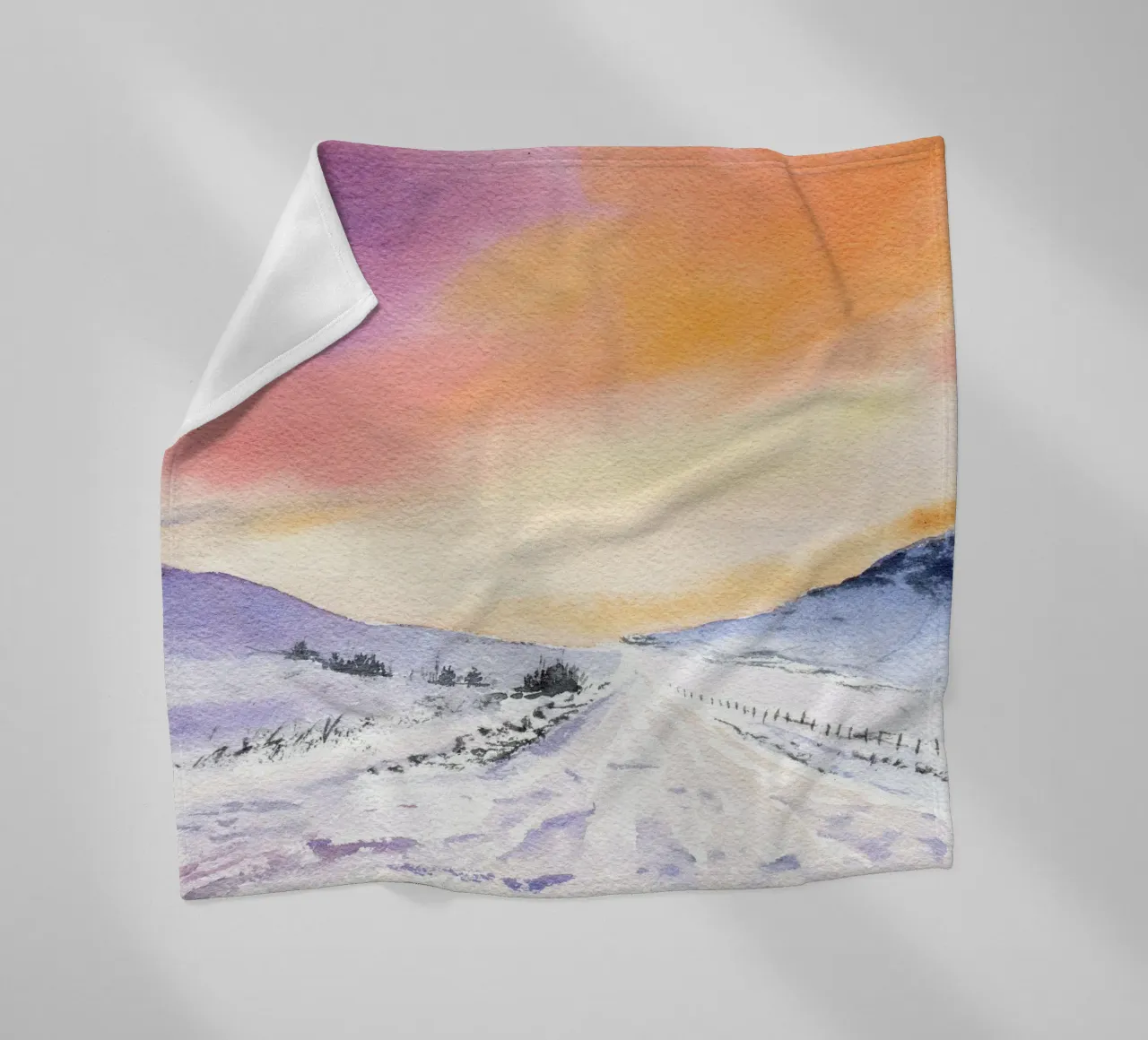 Winterabend Fleecedecke von youdesignme