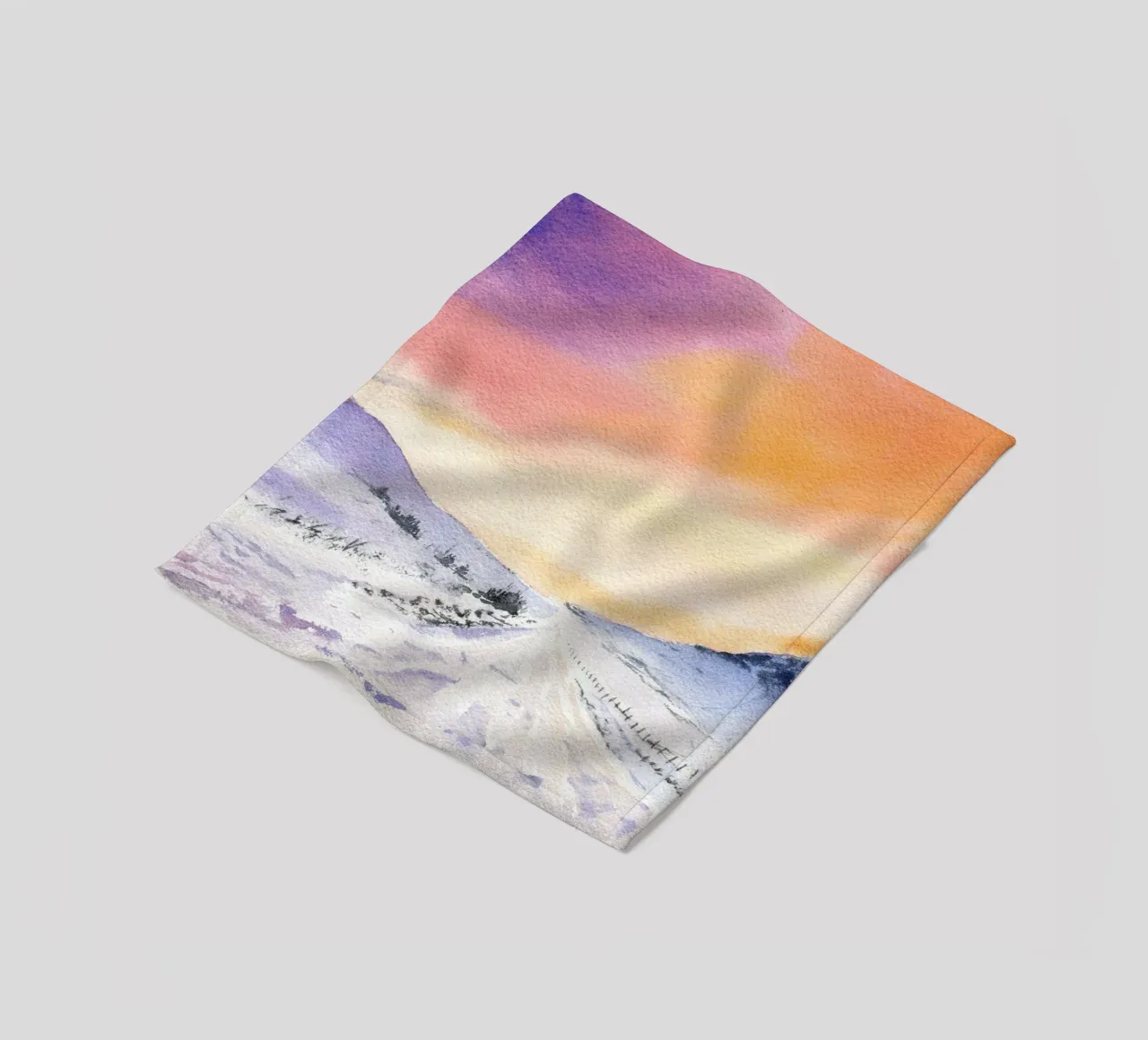 Winterabend Fleecedecke von youdesignme