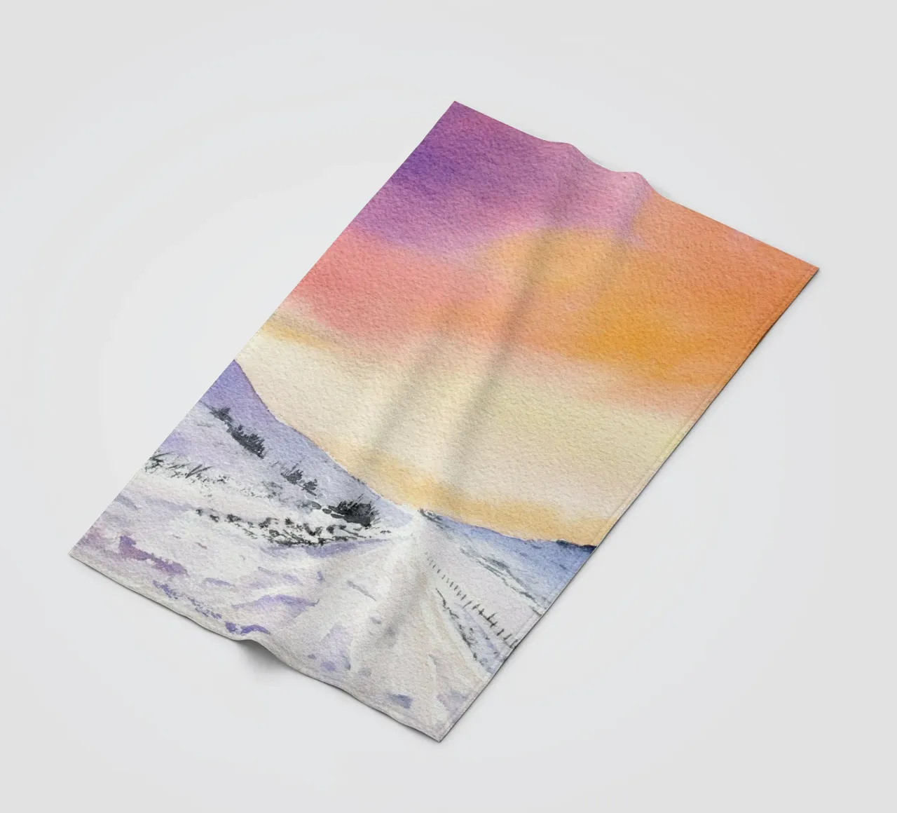 Winterabend Fleecedecke von youdesignme