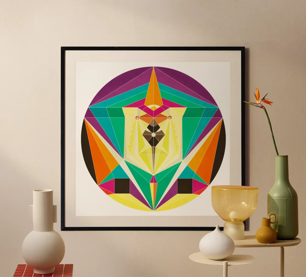 Ursa Maggiore poster con telaio in alluminio da lovely lines