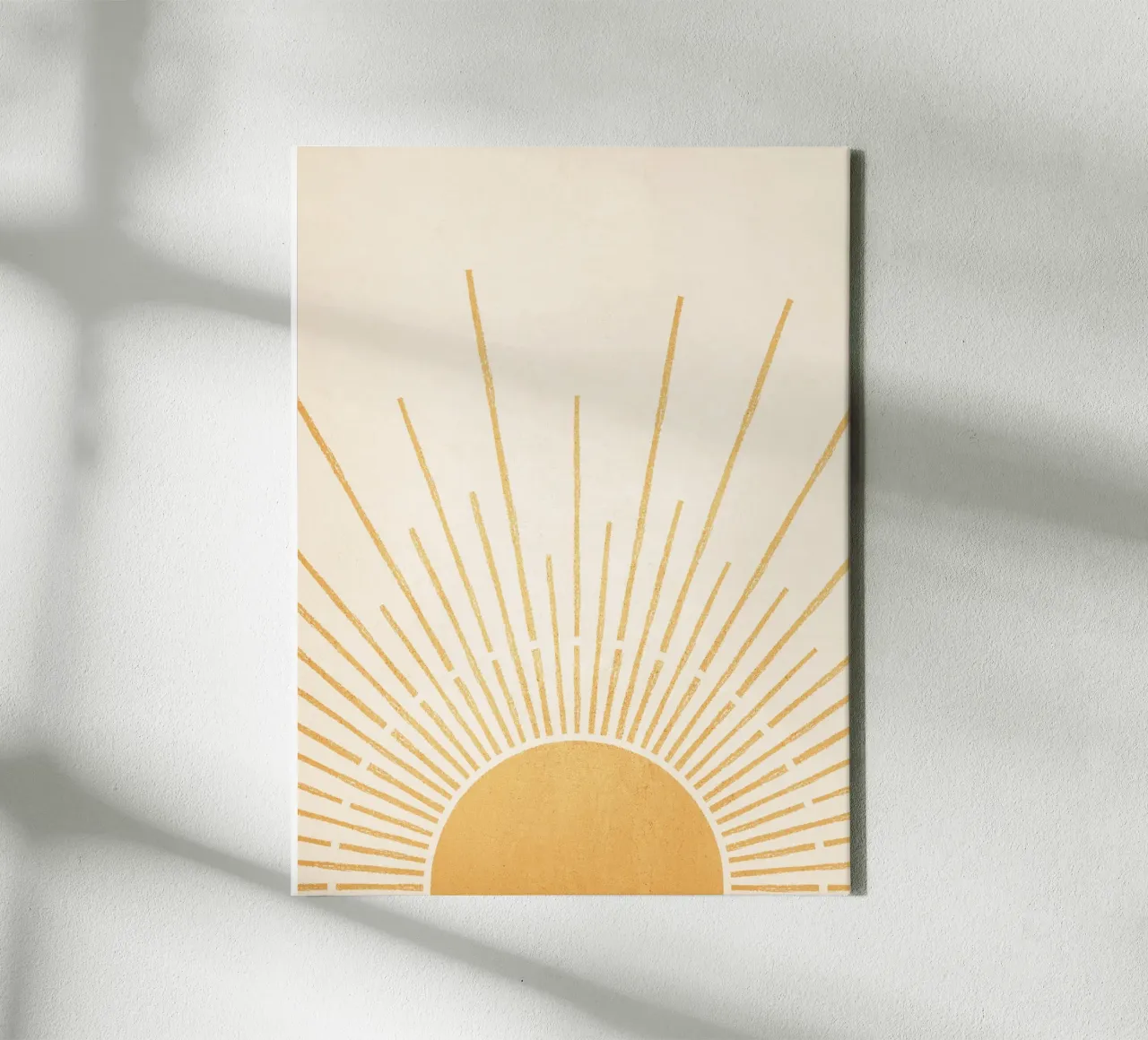 Boho Sun no. 5 Vertical tela con Cornice a cassetta da apoloprints