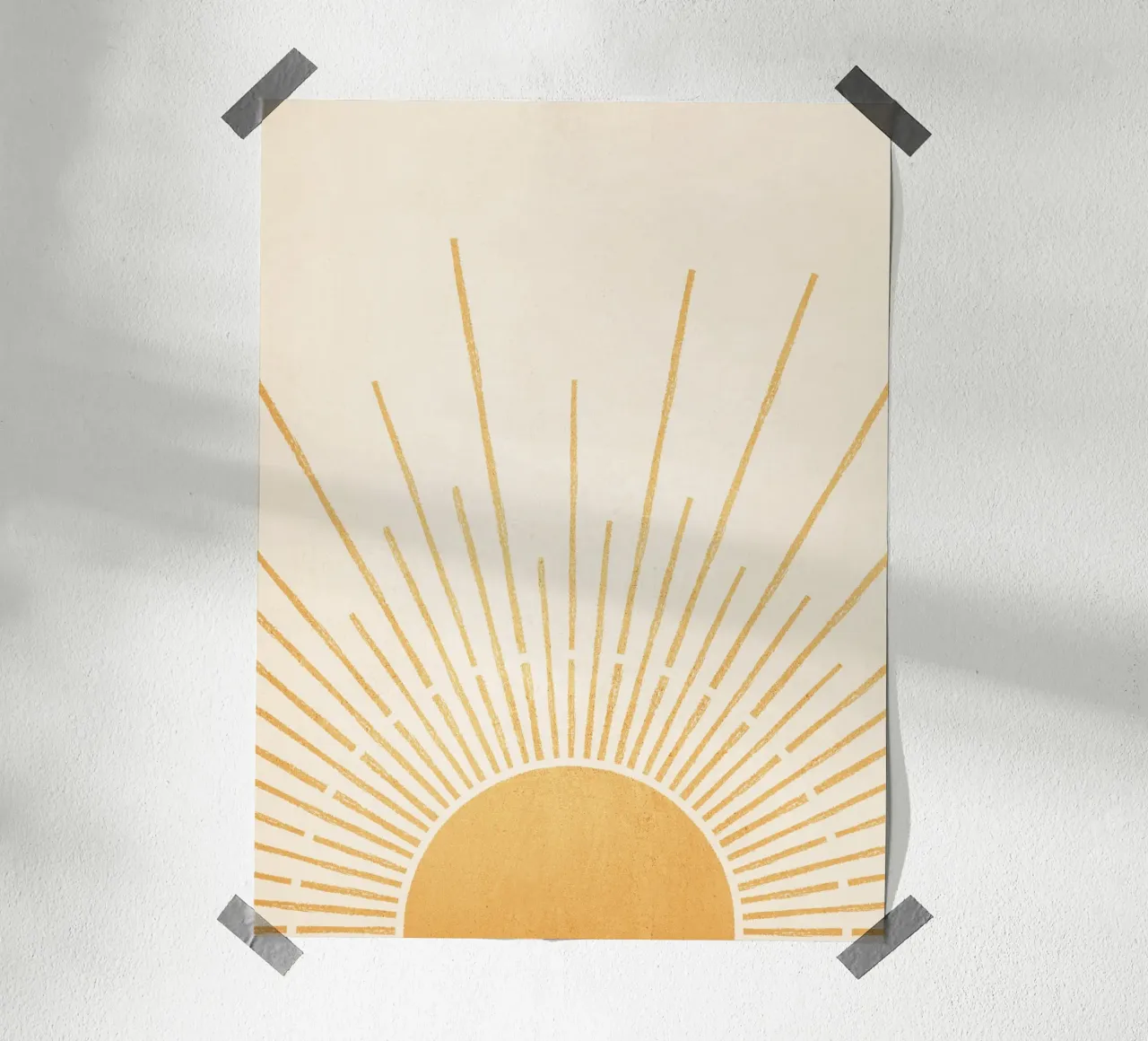 Boho Sun no. 5 Vertical carta hahnemühle da apoloprints