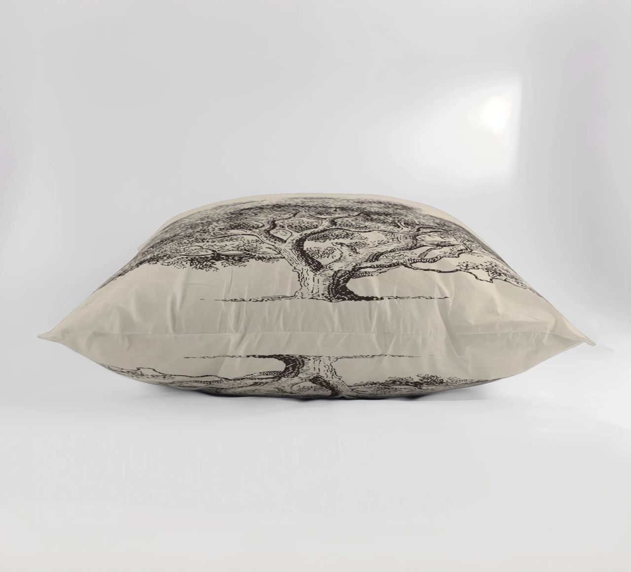 Spring Oak Tree Sketch cuscino da apoloprints