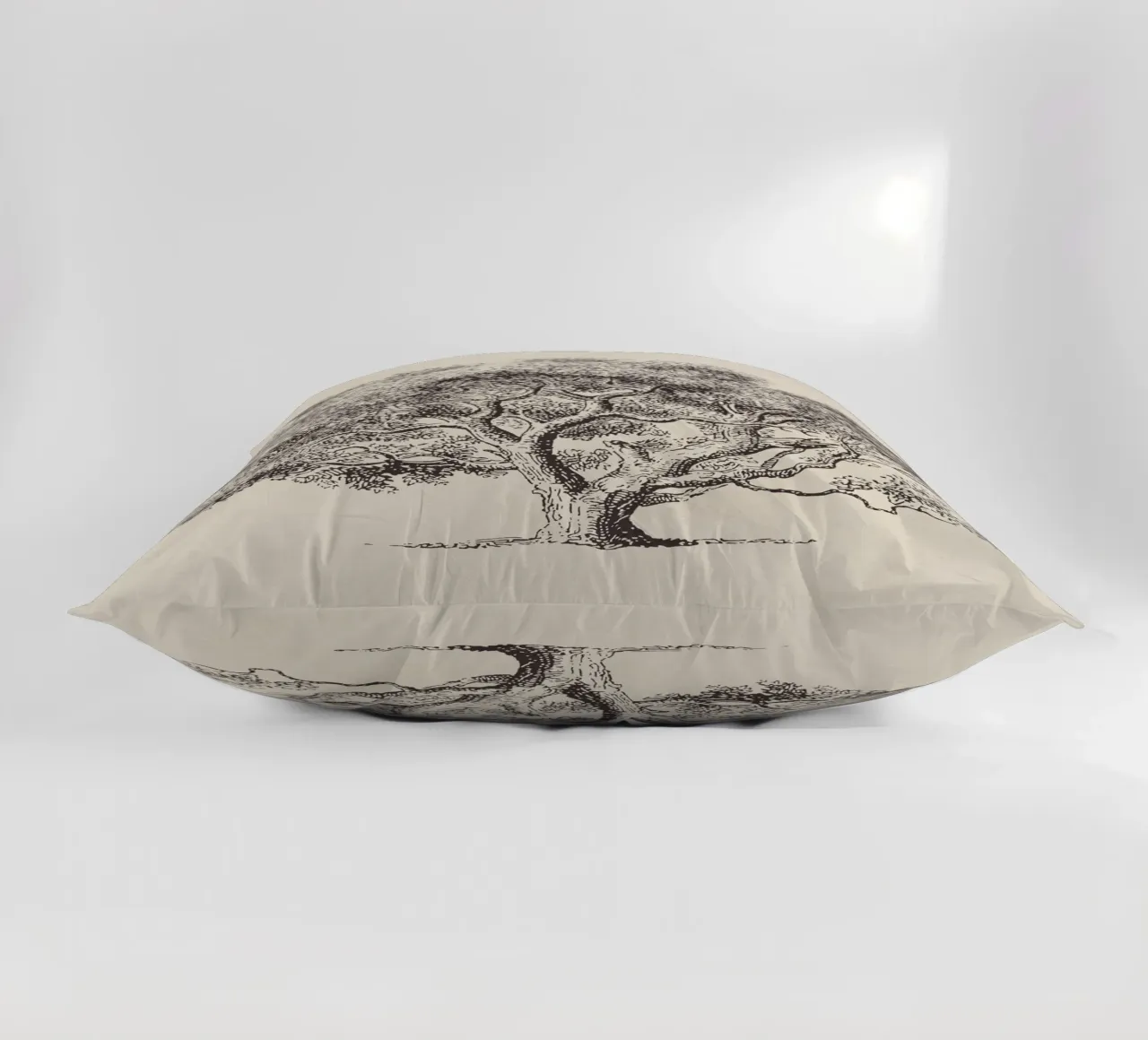 Spring Oak Tree Sketch cuscino da apoloprints
