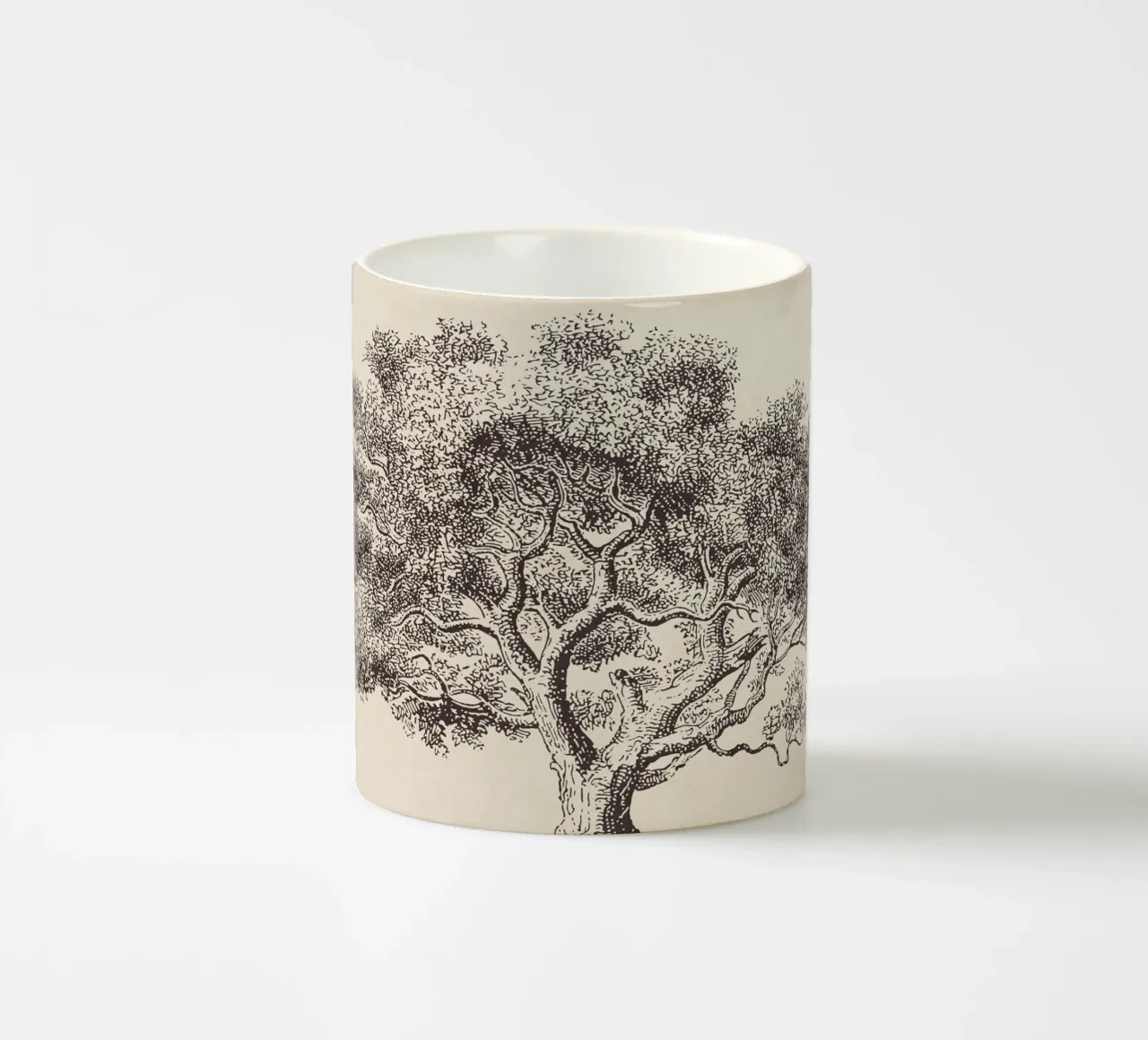 Spring Oak Tree Sketch mug en céramique de apoloprints