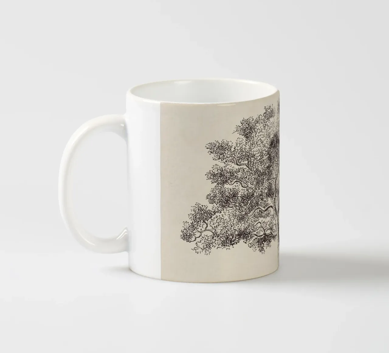 Spring Oak Tree Sketch tazza in ceramica da apoloprints
