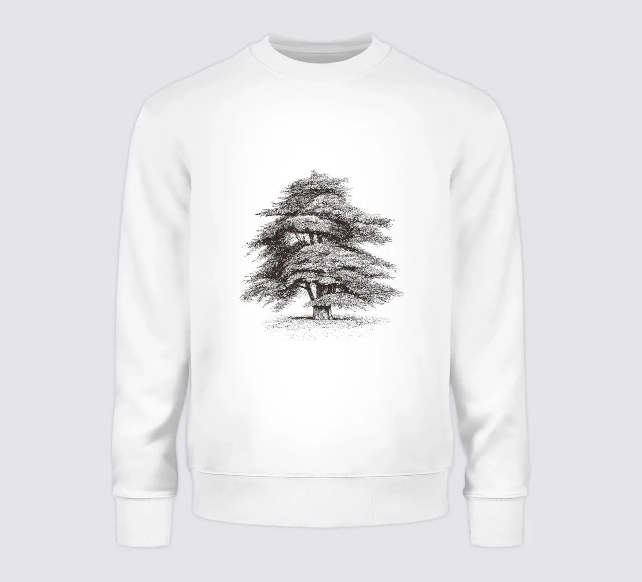 Cedar of Lebanon Tree Sketch felpa da apoloprints