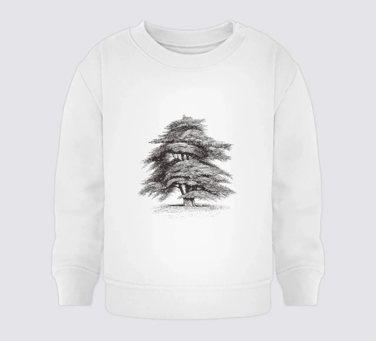 Cedar of Lebanon Tree Sketch felpa neonato da apoloprints