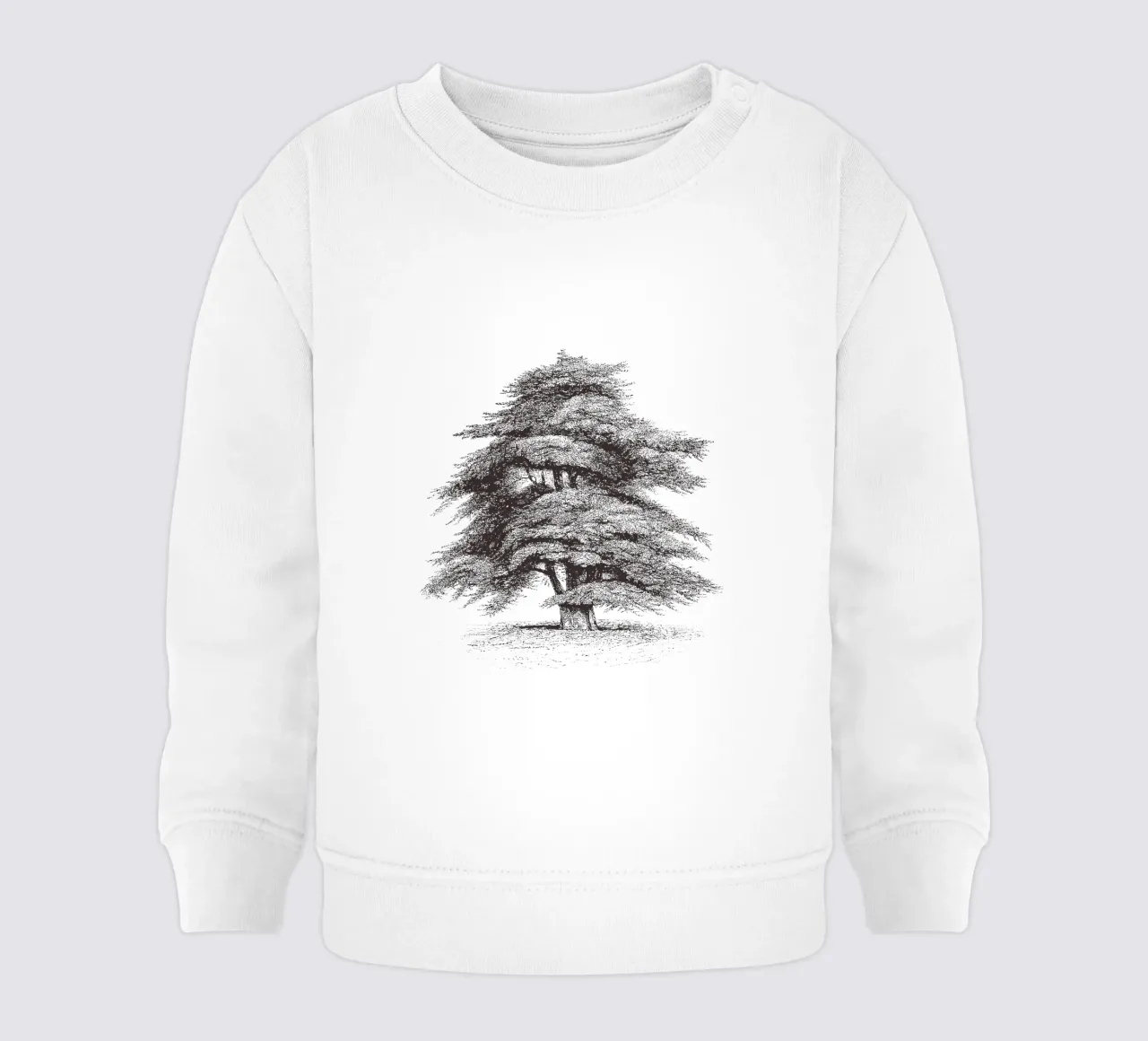 Cedar of Lebanon Tree Sketch felpa neonato da apoloprints