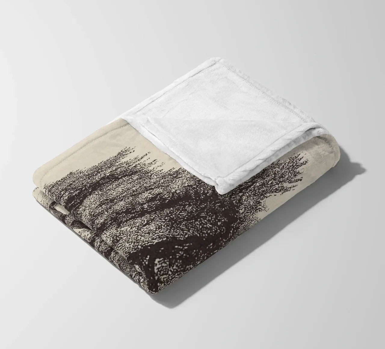 Cedar of Lebanon Tree Sketch coperta in pile da apoloprints