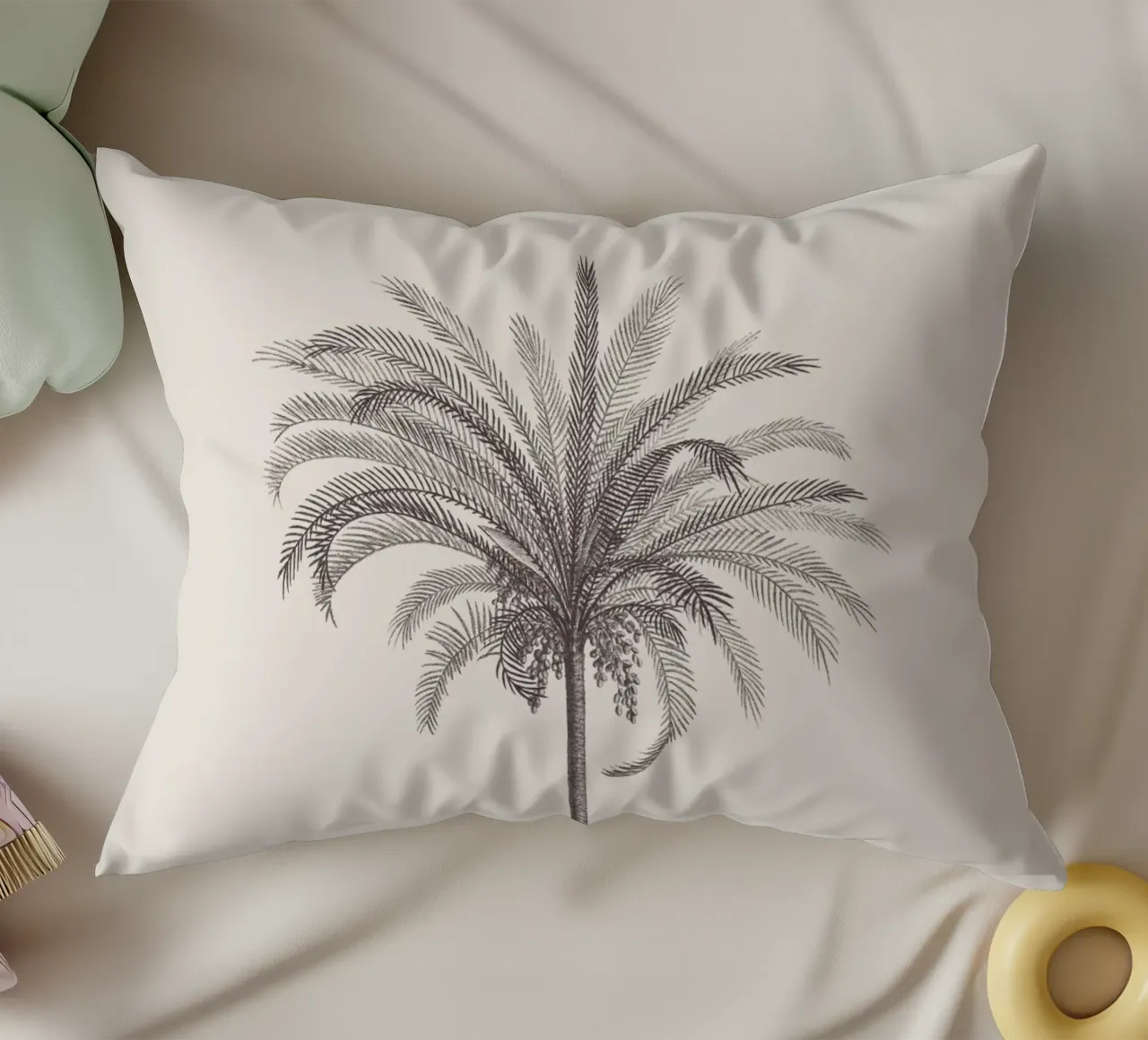 Palm Tree Sketch no. 4 cuscino da apoloprints