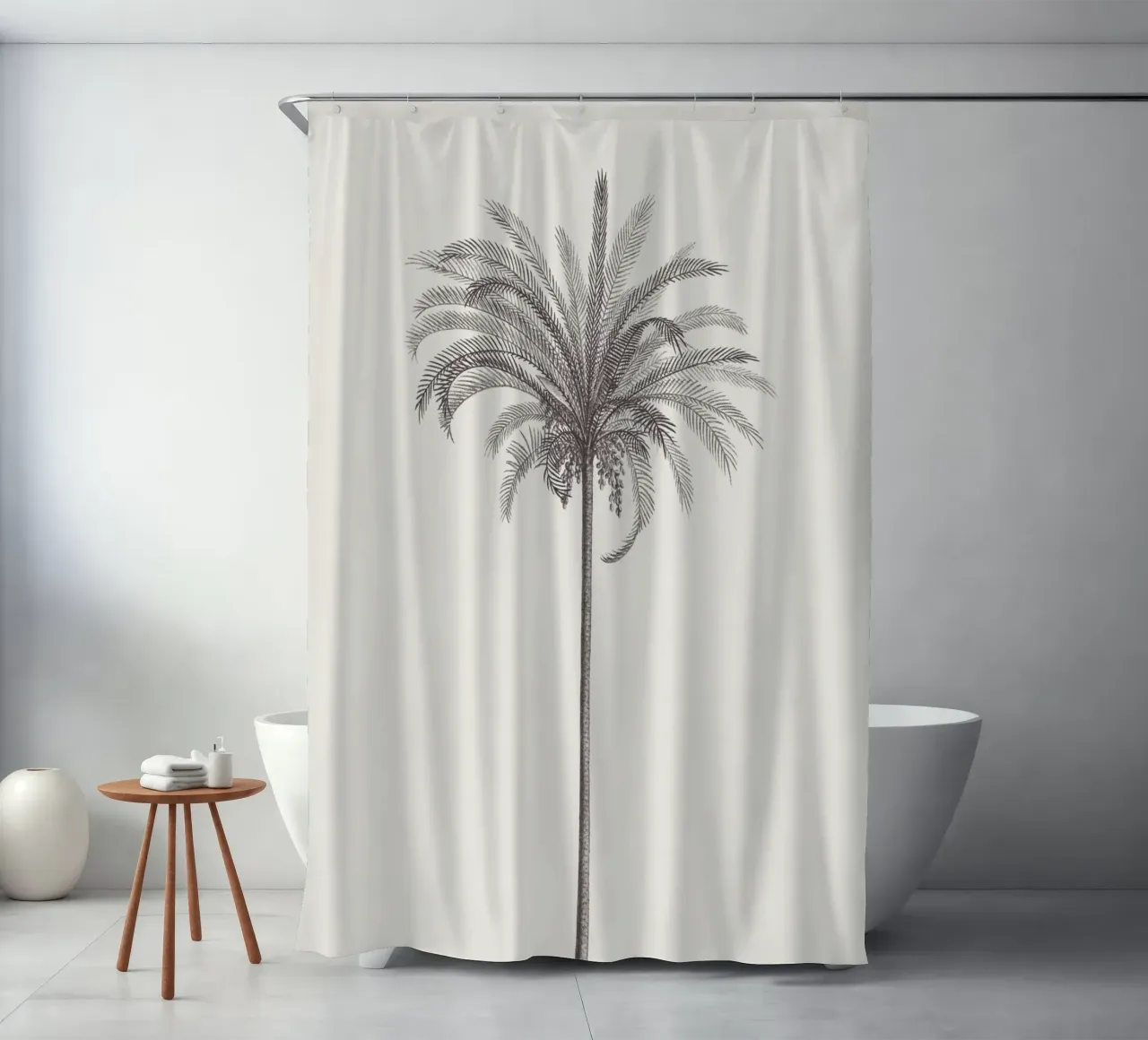 Palm Tree Sketch no. 4 tenda da doccia da apoloprints